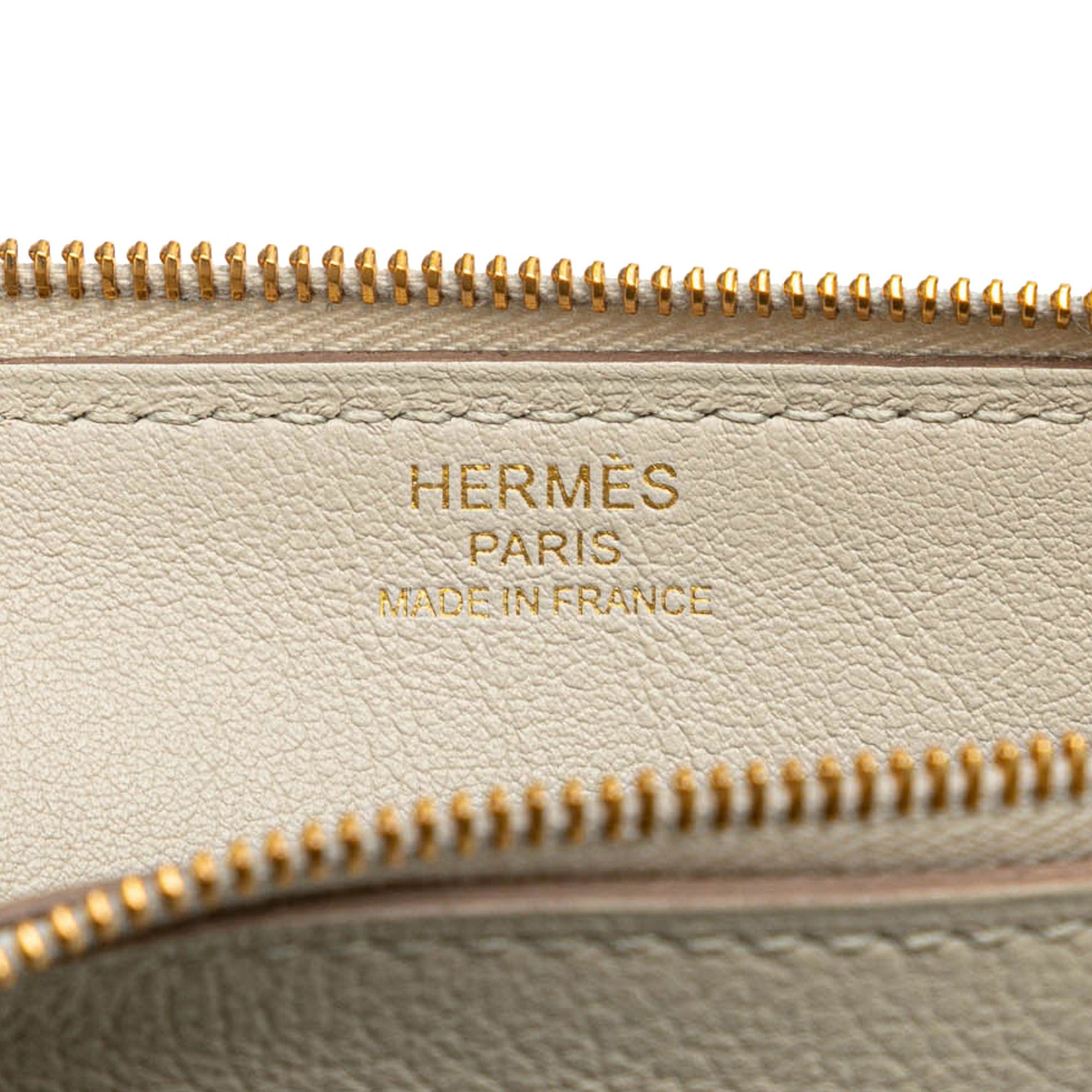 Hermes Hermès Evercolor Zip Chaine d'Ancre Pouch PM White Size ONE SIZE - 5 Thumbnail
