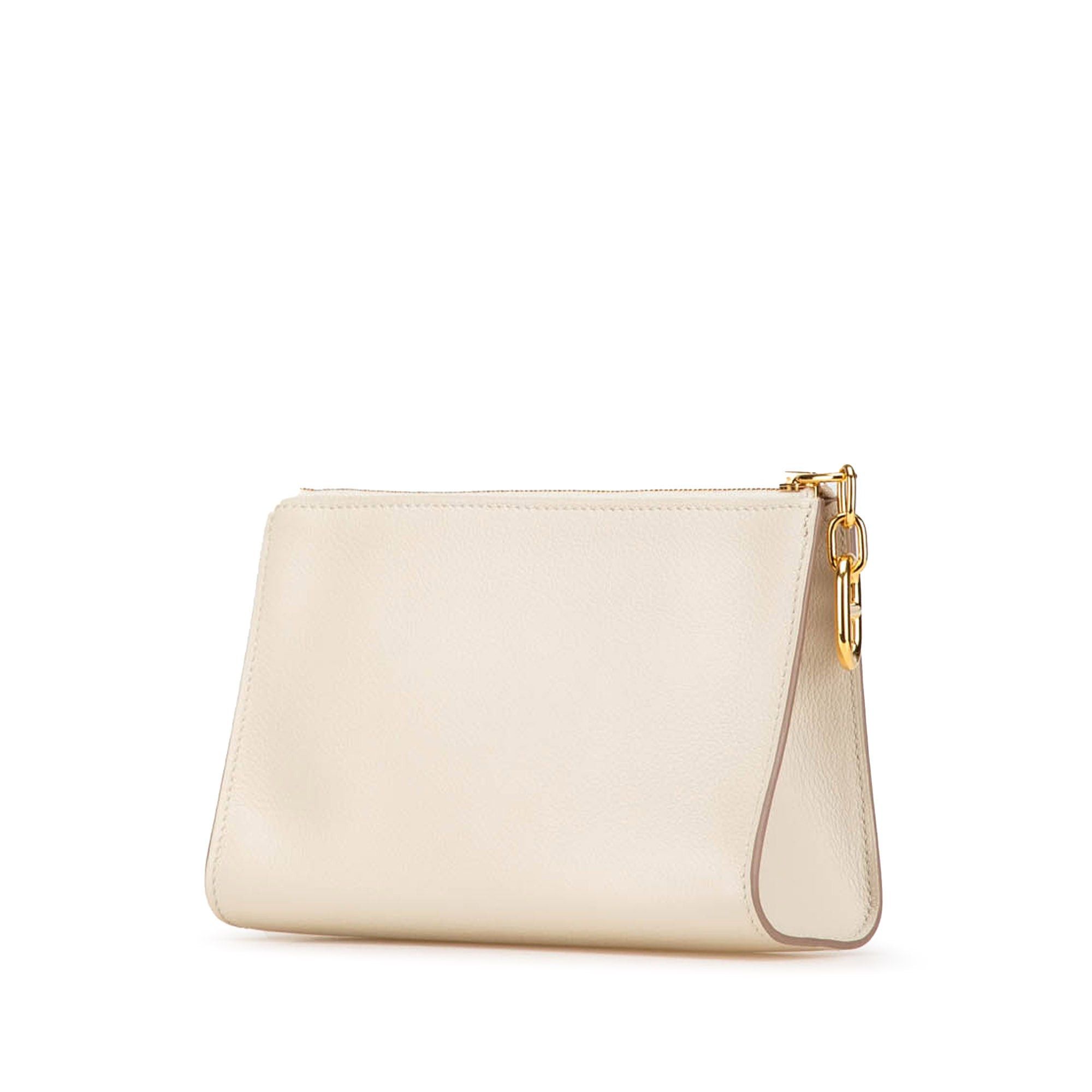 Hermes Hermès Evercolor Zip Chaine d'Ancre Pouch PM White Size ONE SIZE - 2 Thumbnail