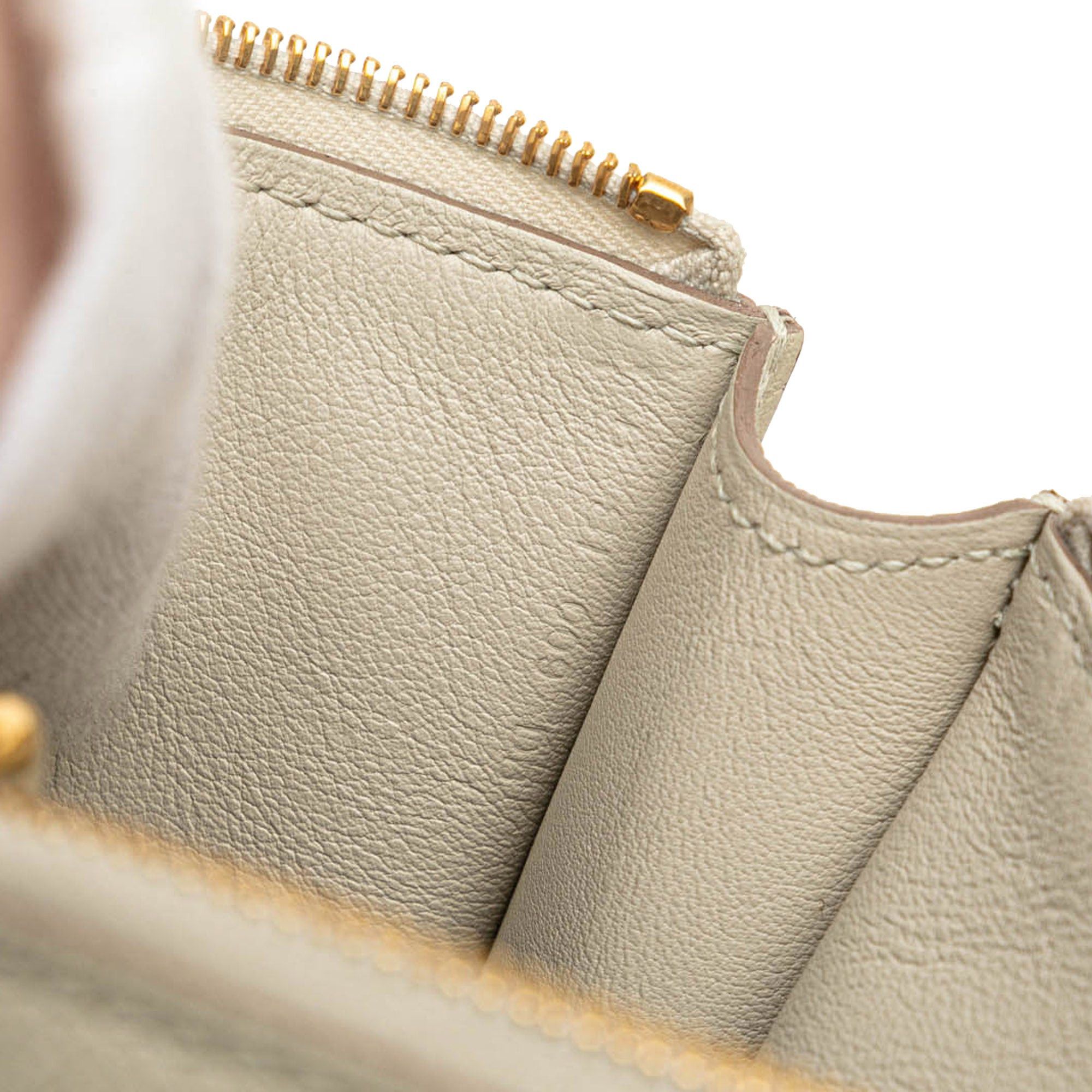 Hermes Hermès Evercolor Zip Chaine d'Ancre Pouch PM White Size ONE SIZE - 6 Thumbnail