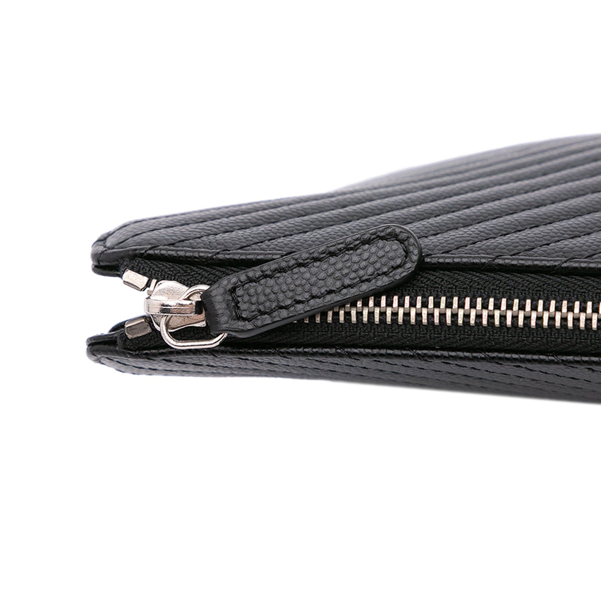 Chanel Chanel CC Chevron Caviar Pouch Black Size ONE SIZE - 9 Thumbnail