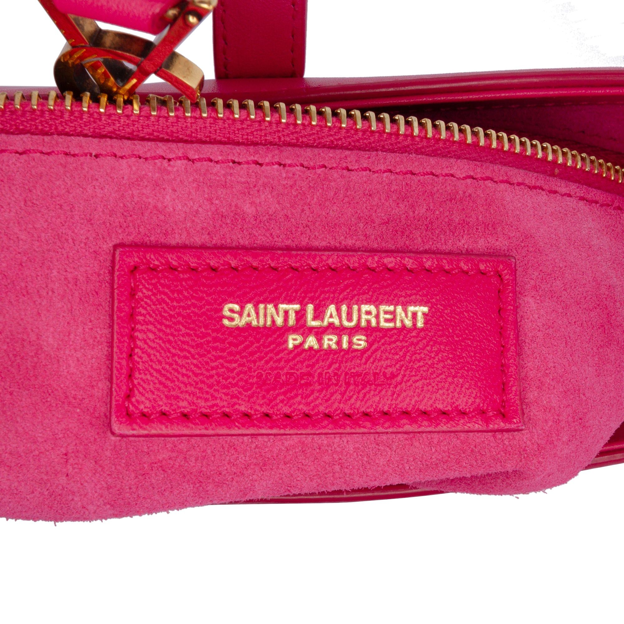 Saint Laurent Paris Saint Laurent Leather Le 5 a 7 Shoulder Bag Pink Size ONE SIZE - 5 Thumbnail