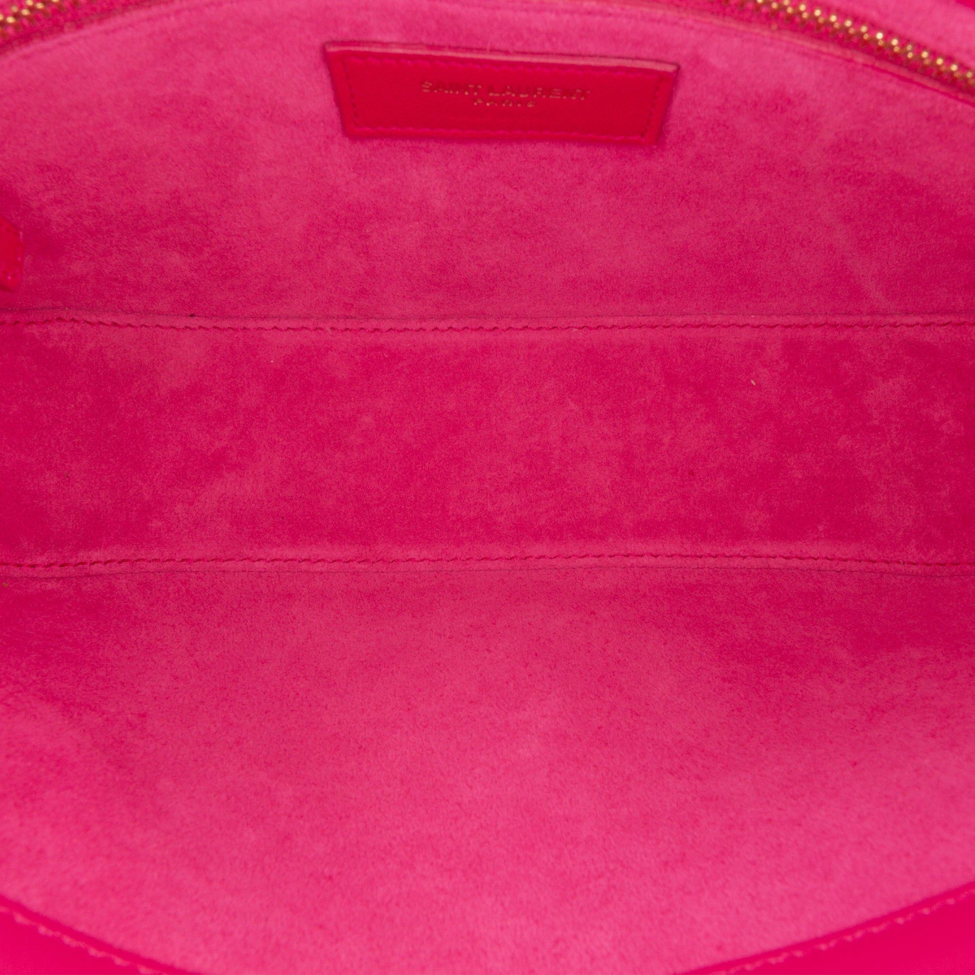 Saint Laurent Paris Saint Laurent Leather Le 5 a 7 Shoulder Bag Pink Size ONE SIZE - 4 Thumbnail