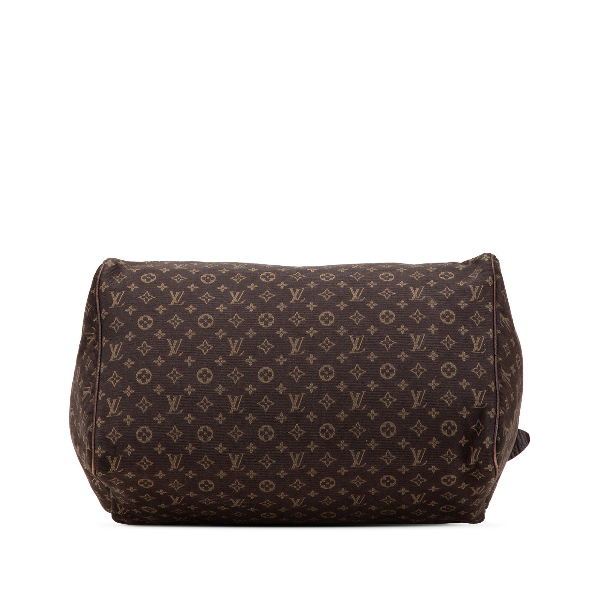 Louis Vuitton Louis Vuitton Monogram Mini Lin Speedy 30 Brown Size ONE SIZE - 3 Thumbnail