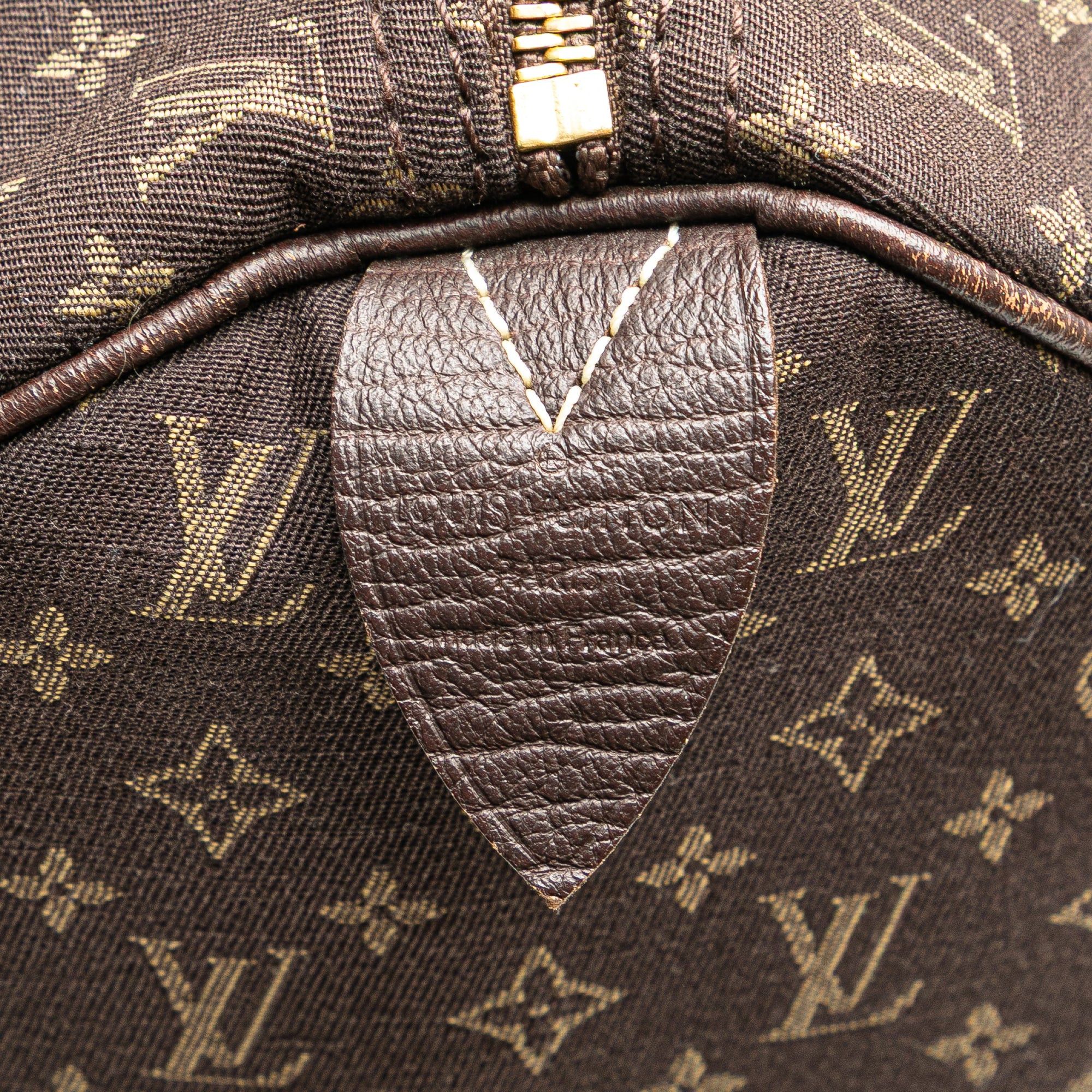 Louis Vuitton Louis Vuitton Monogram Mini Lin Speedy 30 Brown Size ONE SIZE - 5 Thumbnail