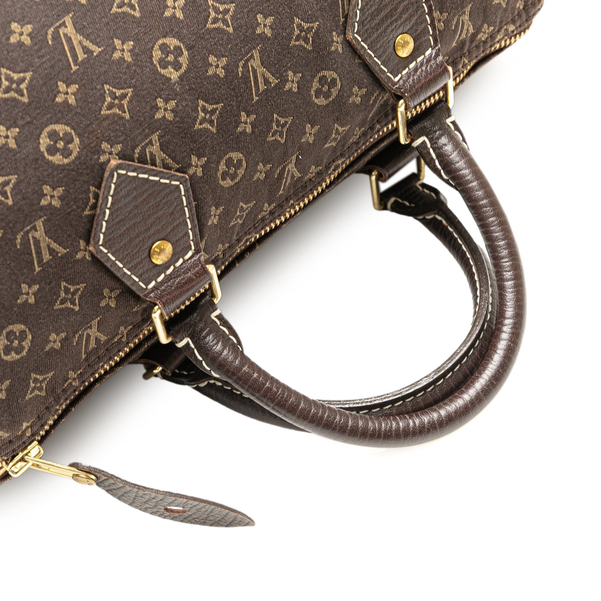 Louis Vuitton Louis Vuitton Monogram Mini Lin Speedy 30 Brown Size ONE SIZE - 13 Thumbnail