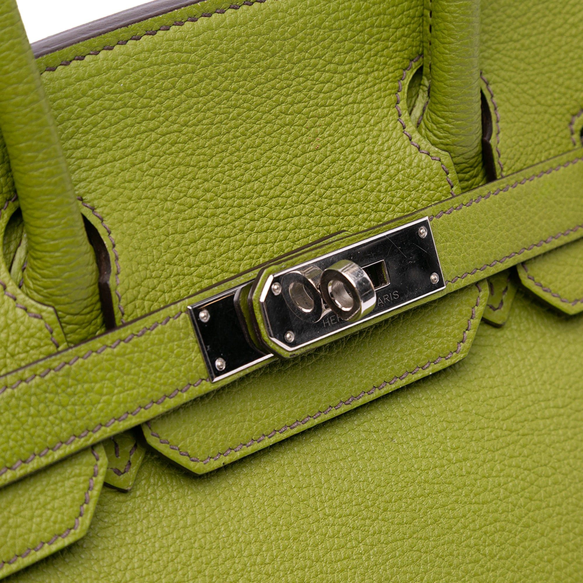 Hermes Hermès Togo Birkin Retourne 30 Green Size ONE SIZE - 8 Thumbnail