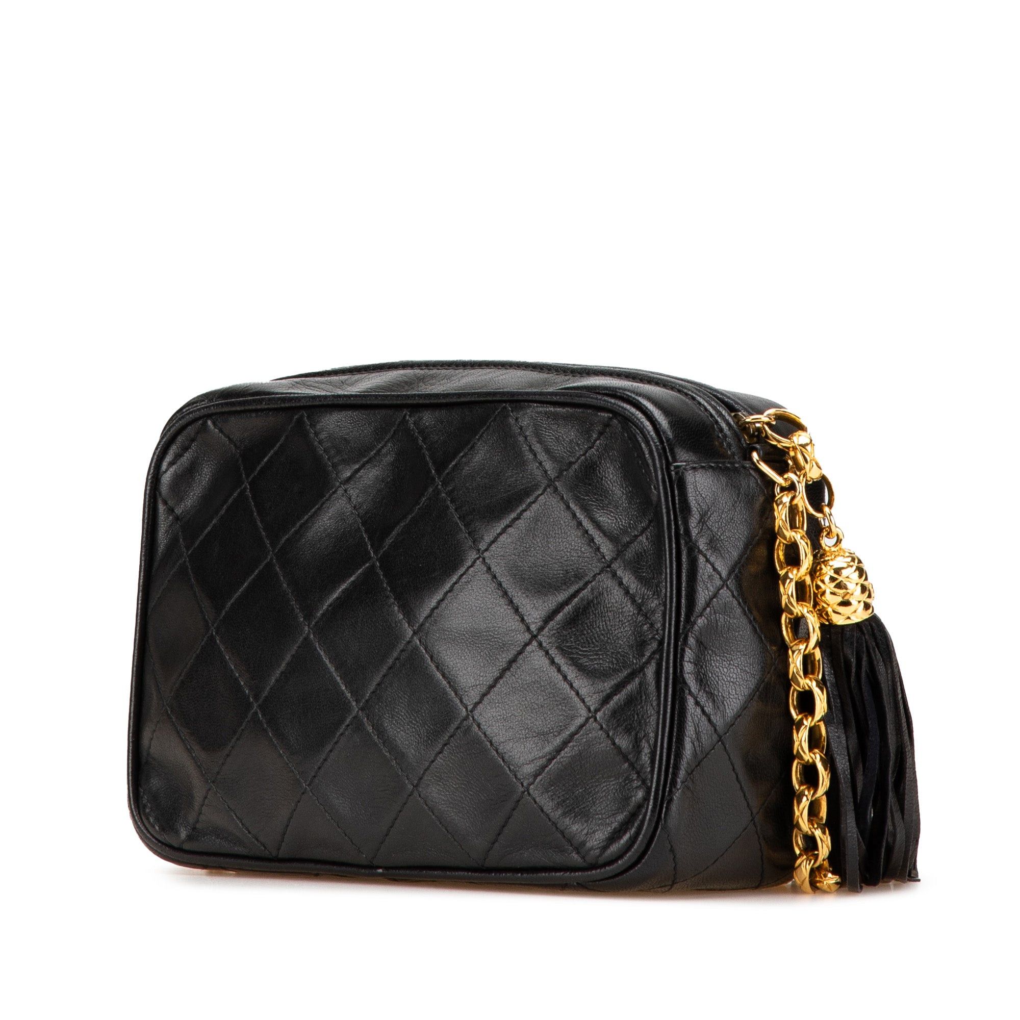 Chanel Chanel CC Quilted Lambskin Tassel Camera Bag Black Size ONE SIZE - 2 Thumbnail