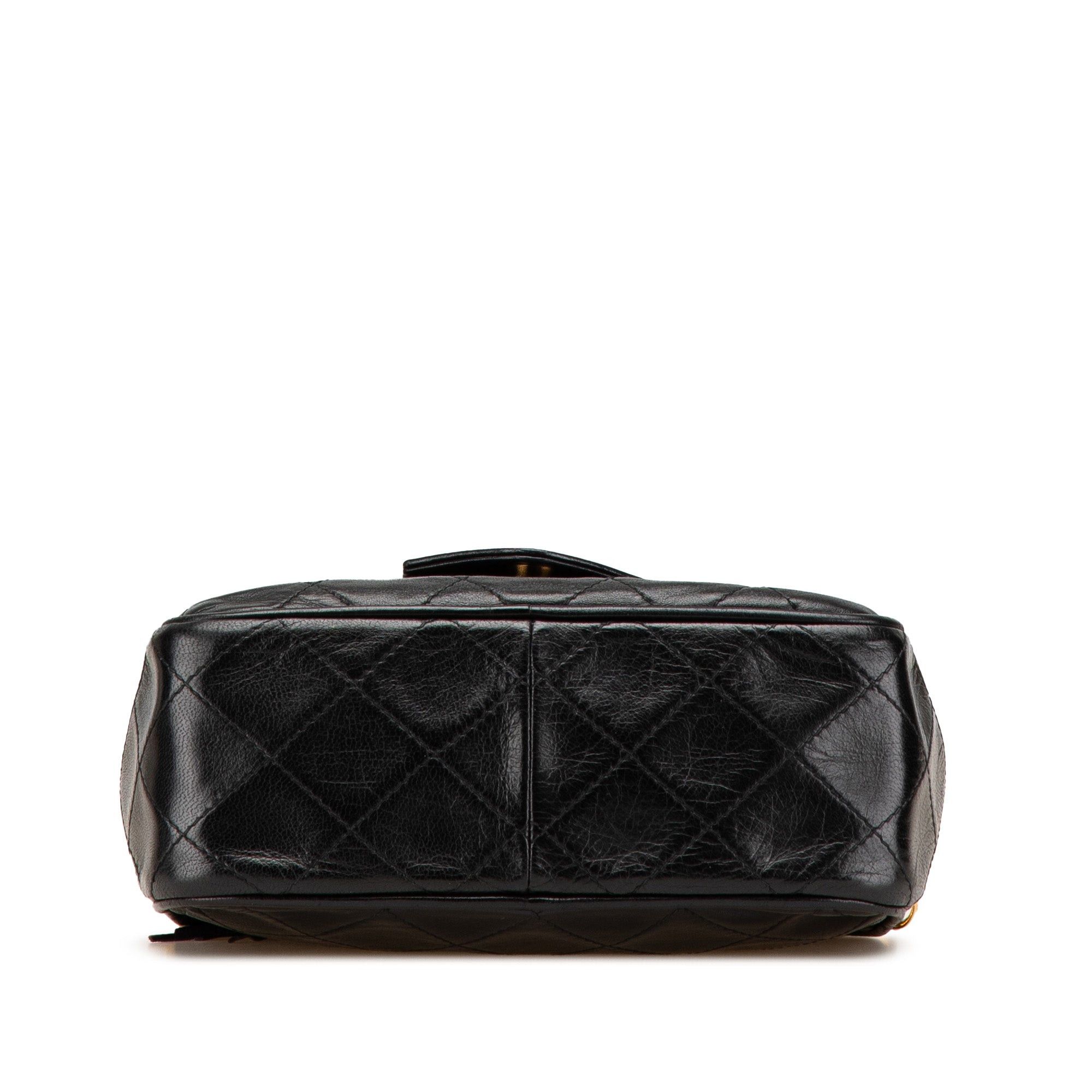 Chanel Chanel CC Quilted Lambskin Tassel Camera Bag Black Size ONE SIZE - 3 Thumbnail