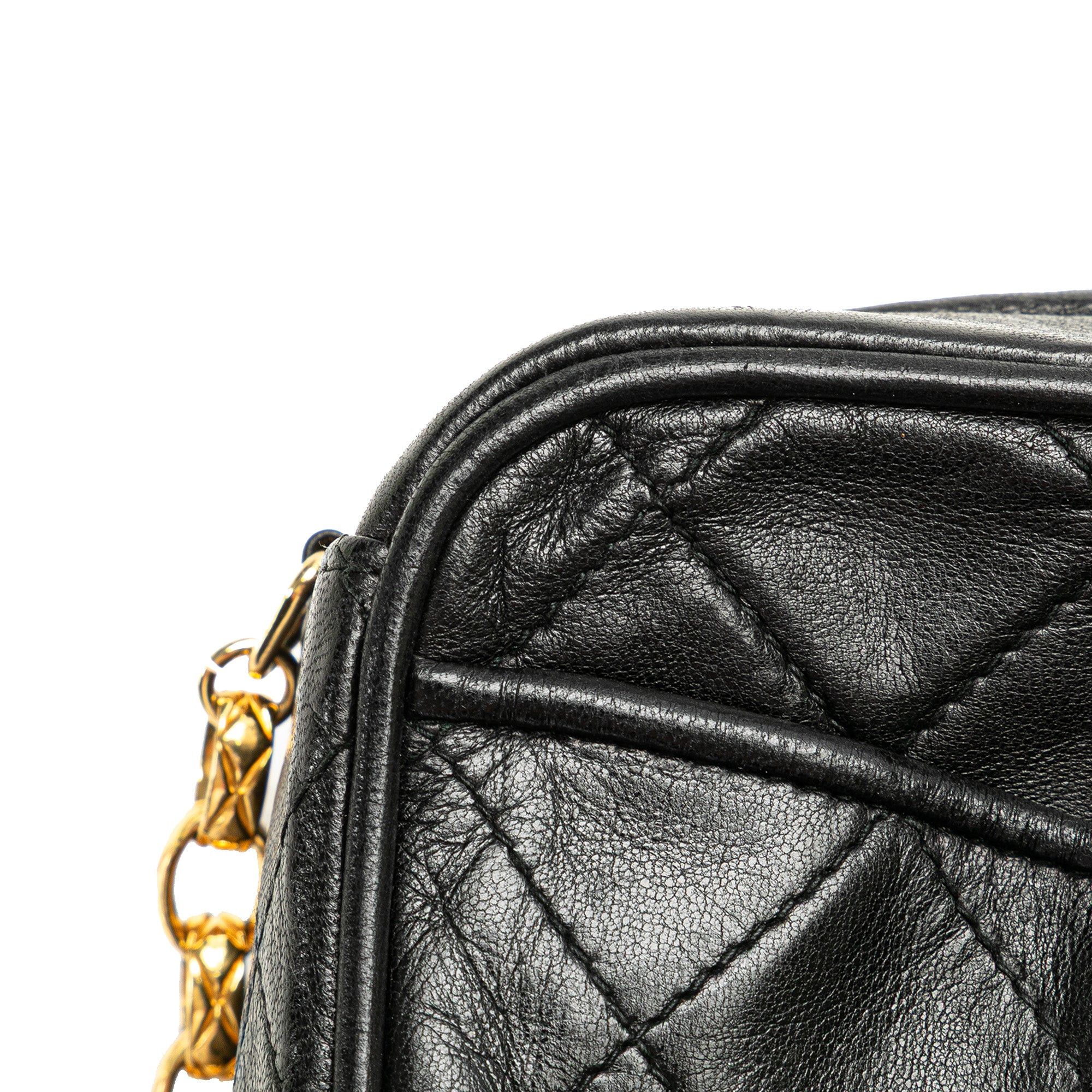 Chanel Chanel CC Quilted Lambskin Tassel Camera Bag Black Size ONE SIZE - 9 Thumbnail