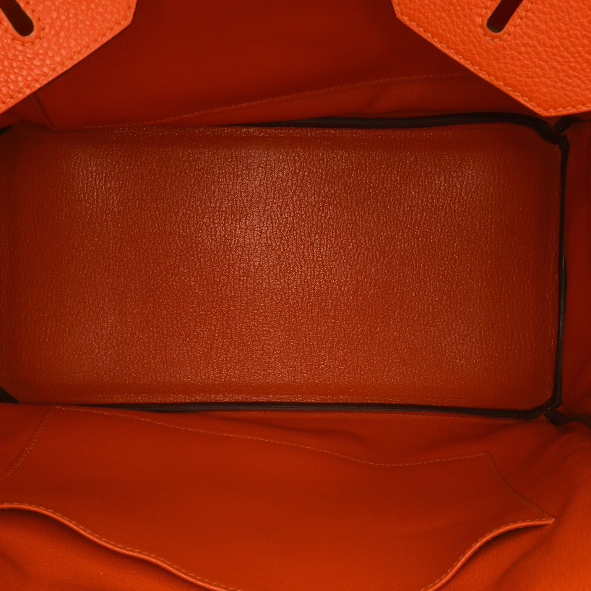 Hermes Hermès Togo Birkin Retourne 35 Orange Size ONE SIZE - 4 Thumbnail