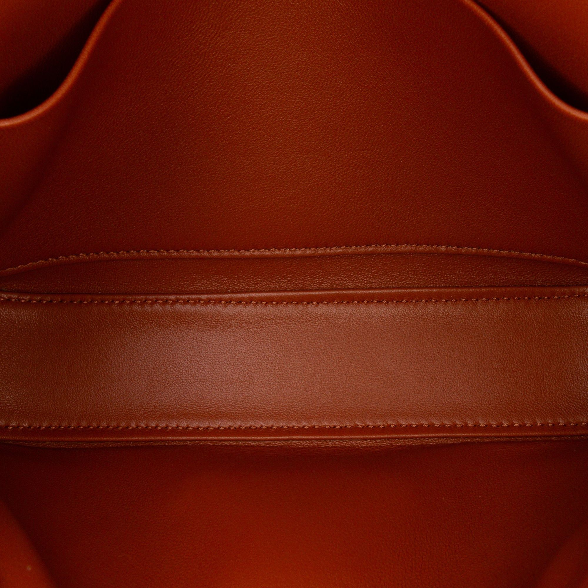 Celine Celine Leather Triomphe Claude Shoulder Bag Brown Size ONE SIZE - 4 Thumbnail