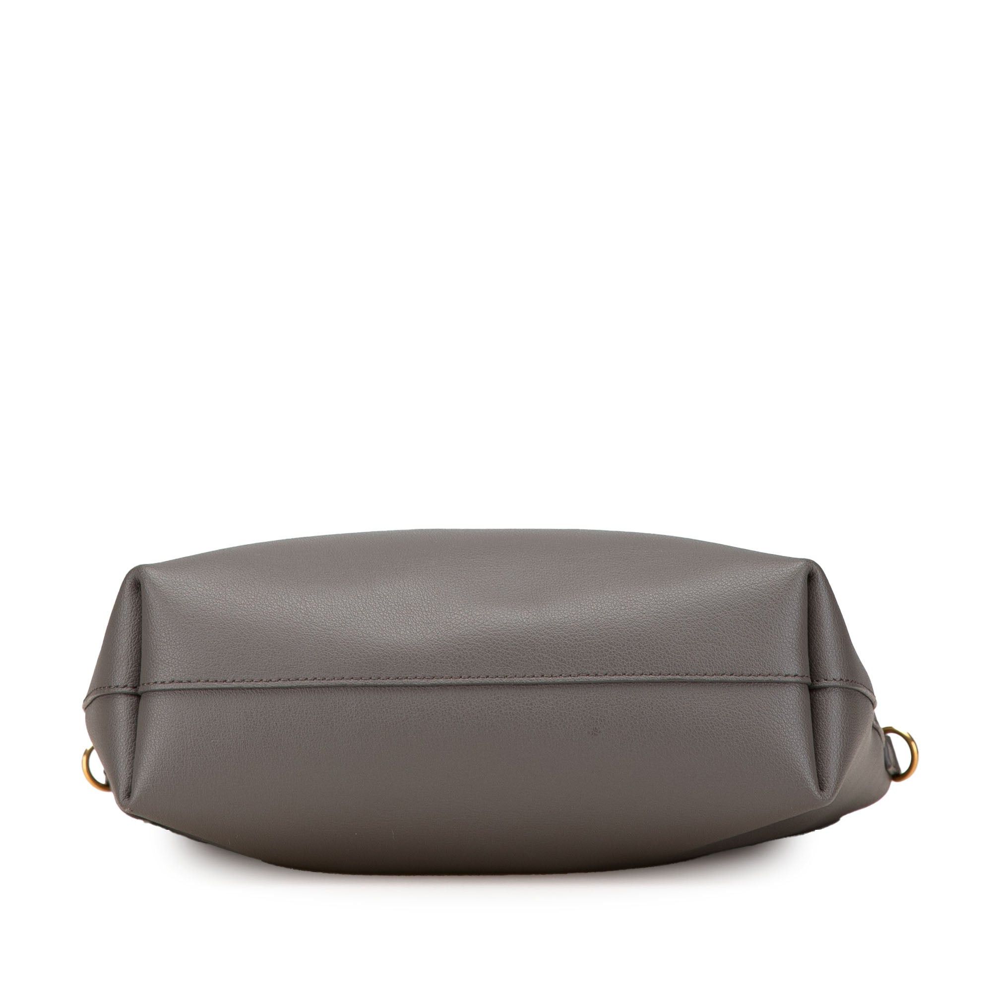 Saint Laurent Paris Saint Laurent Toy Leather North South Shopping Tote Gray Size ONE SIZE - 3 Thumbnail