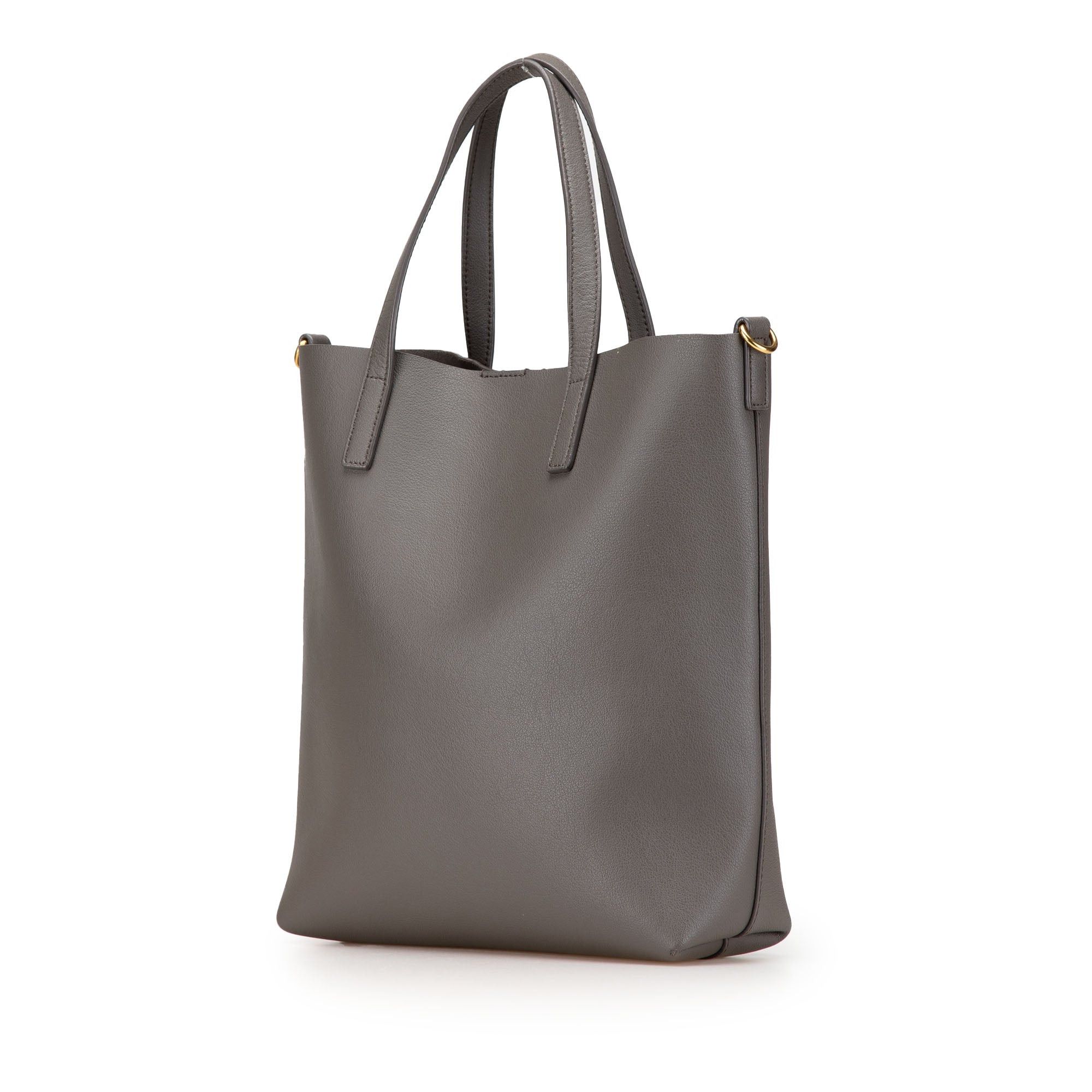 Saint Laurent Paris Saint Laurent Toy Leather North South Shopping Tote Gray Size ONE SIZE - 2 Thumbnail