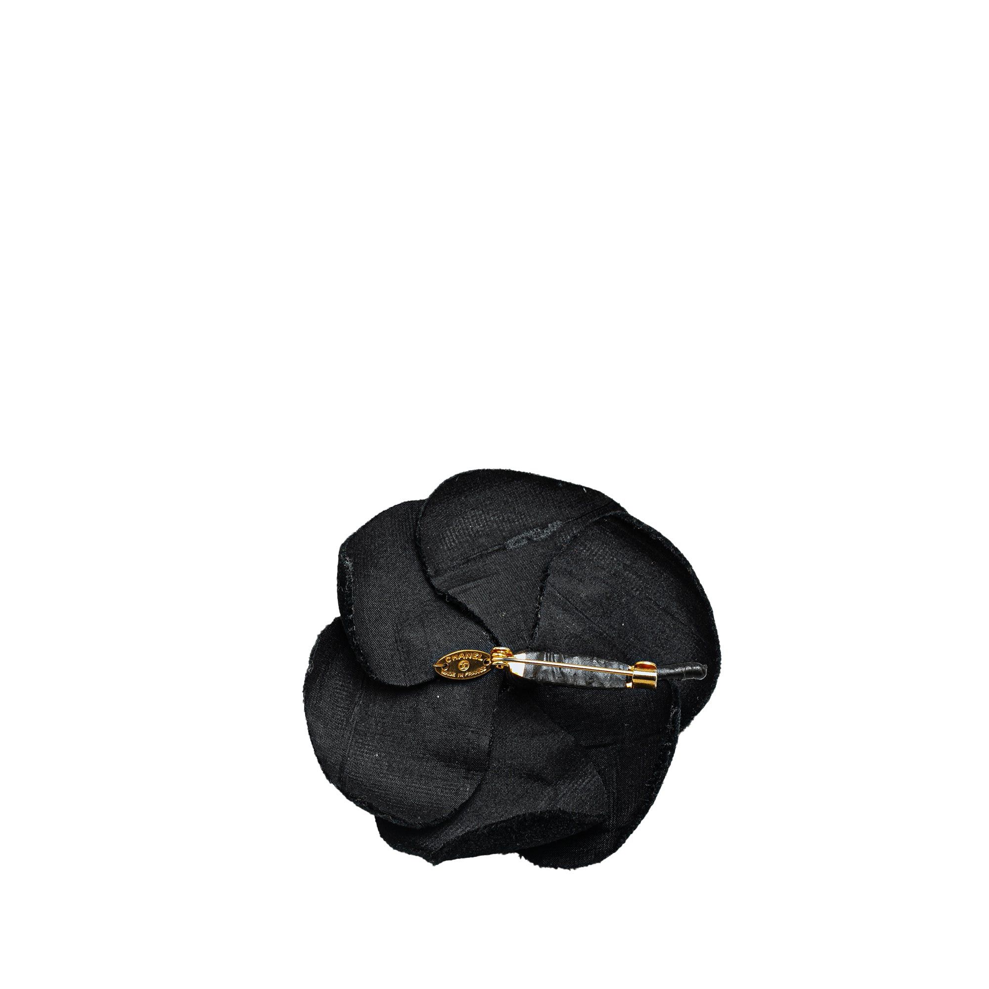 Chanel Chanel Velvet Camellia Brooch Black Size ONE SIZE - 2 Thumbnail