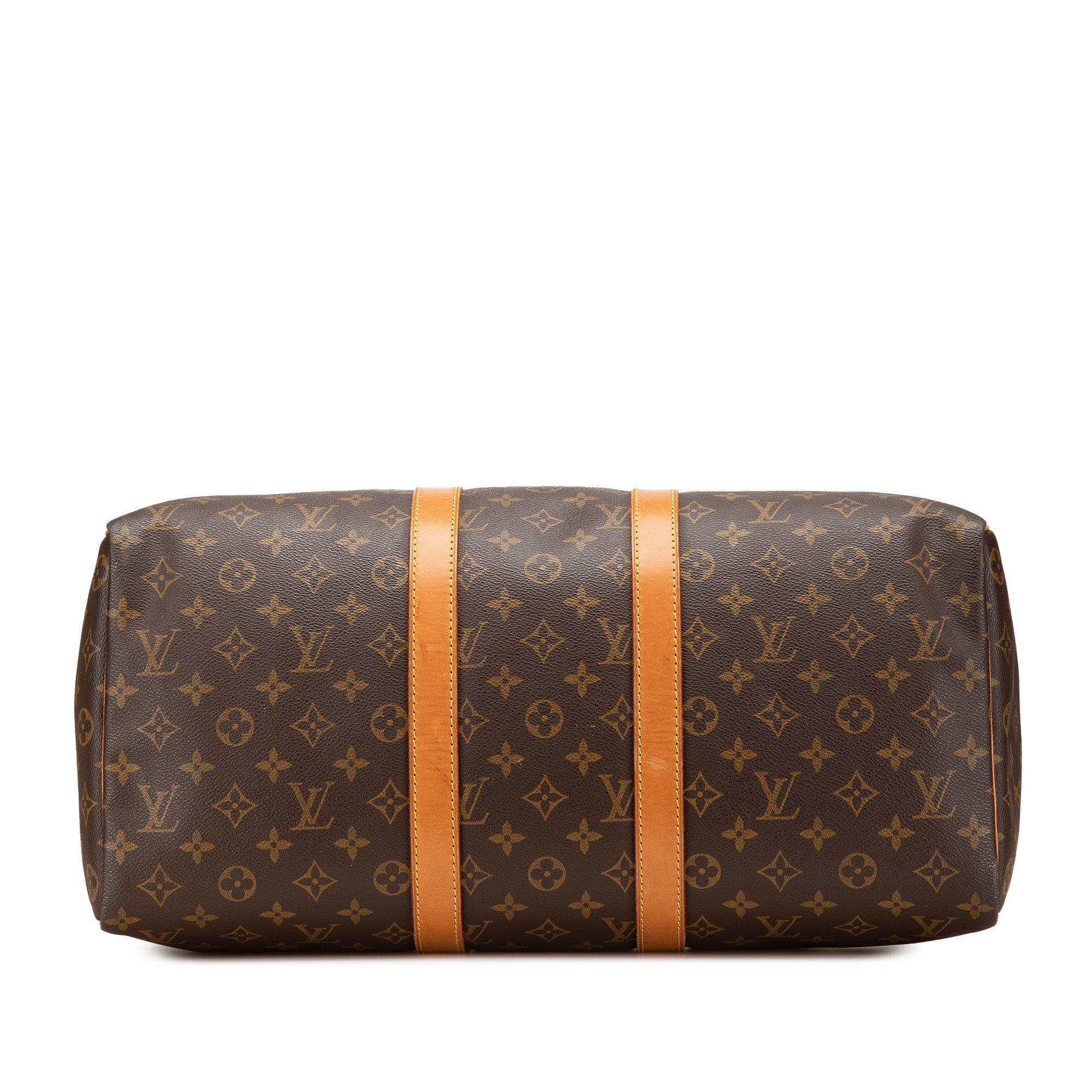 Louis Vuitton Louis Vuitton Monogram Keepall 45 Brown Size ONE SIZE - 3 Thumbnail