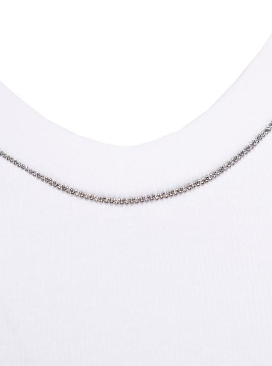 Brunello Cucinelli BRUNELLO CUCINELLI Women Tops M0TC8BJ312C159 White Size L / US 10 / IT 46 - 3 Thumbnail