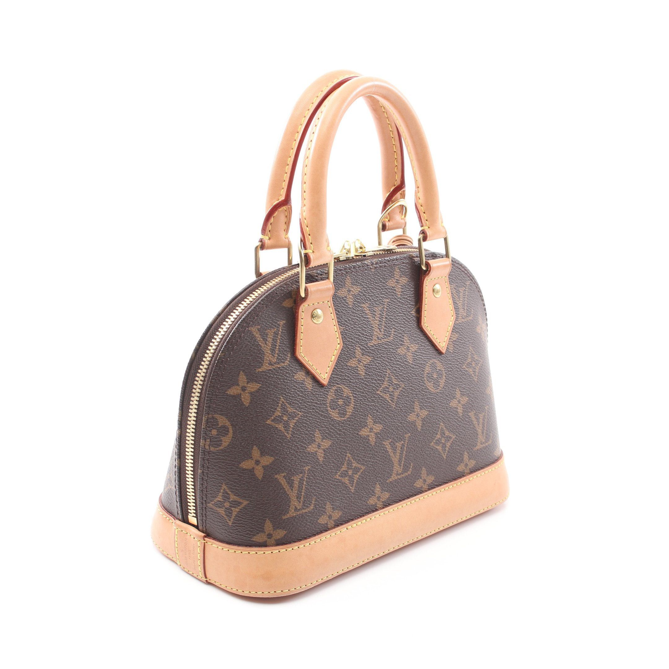 Louis Vuitton Louis Vuitton Alma Bb Monogram Handbag Leather Brown Size ONE SIZE - 2 Thumbnail