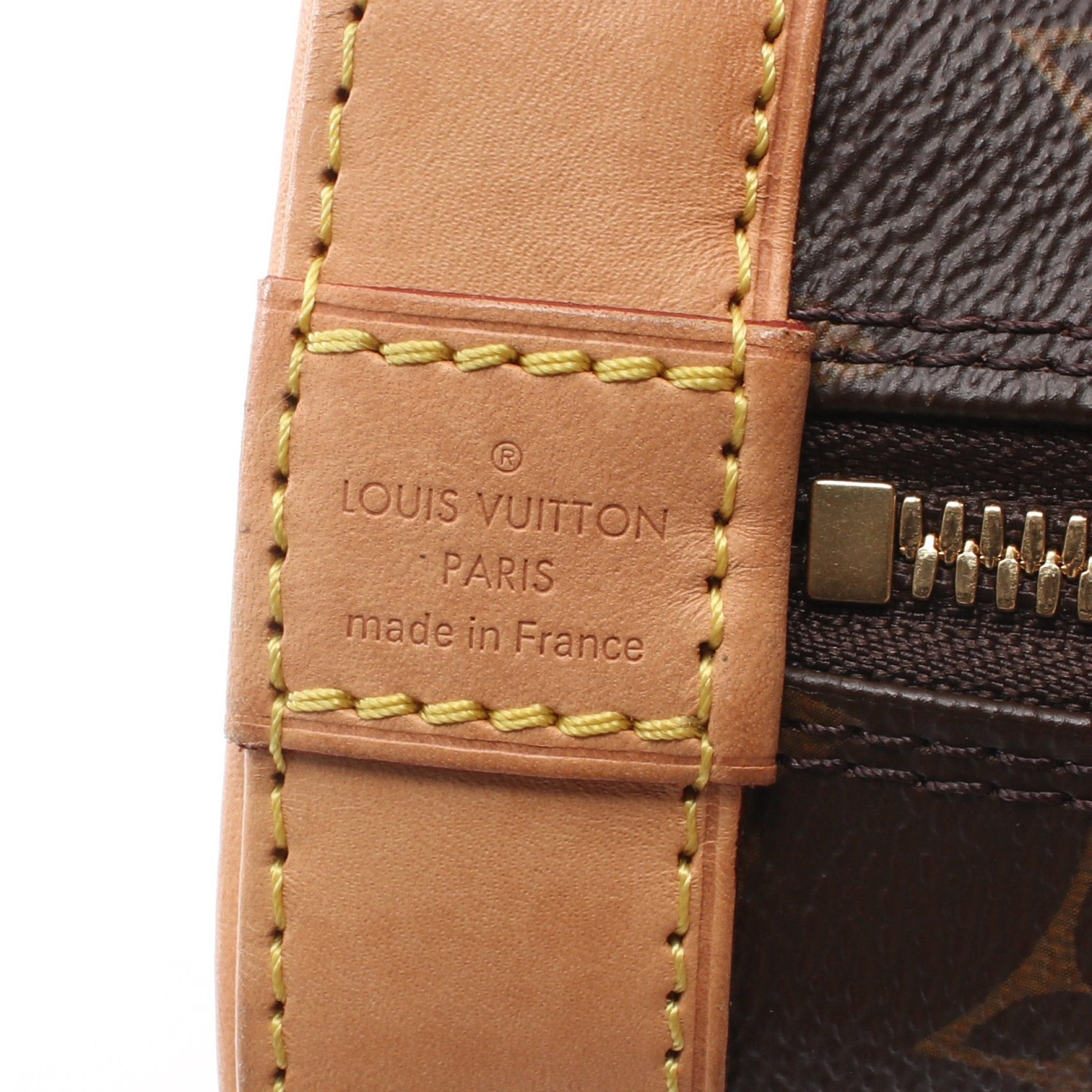 Louis Vuitton Louis Vuitton Alma Bb Monogram Handbag Leather Brown Size ONE SIZE - 4 Thumbnail