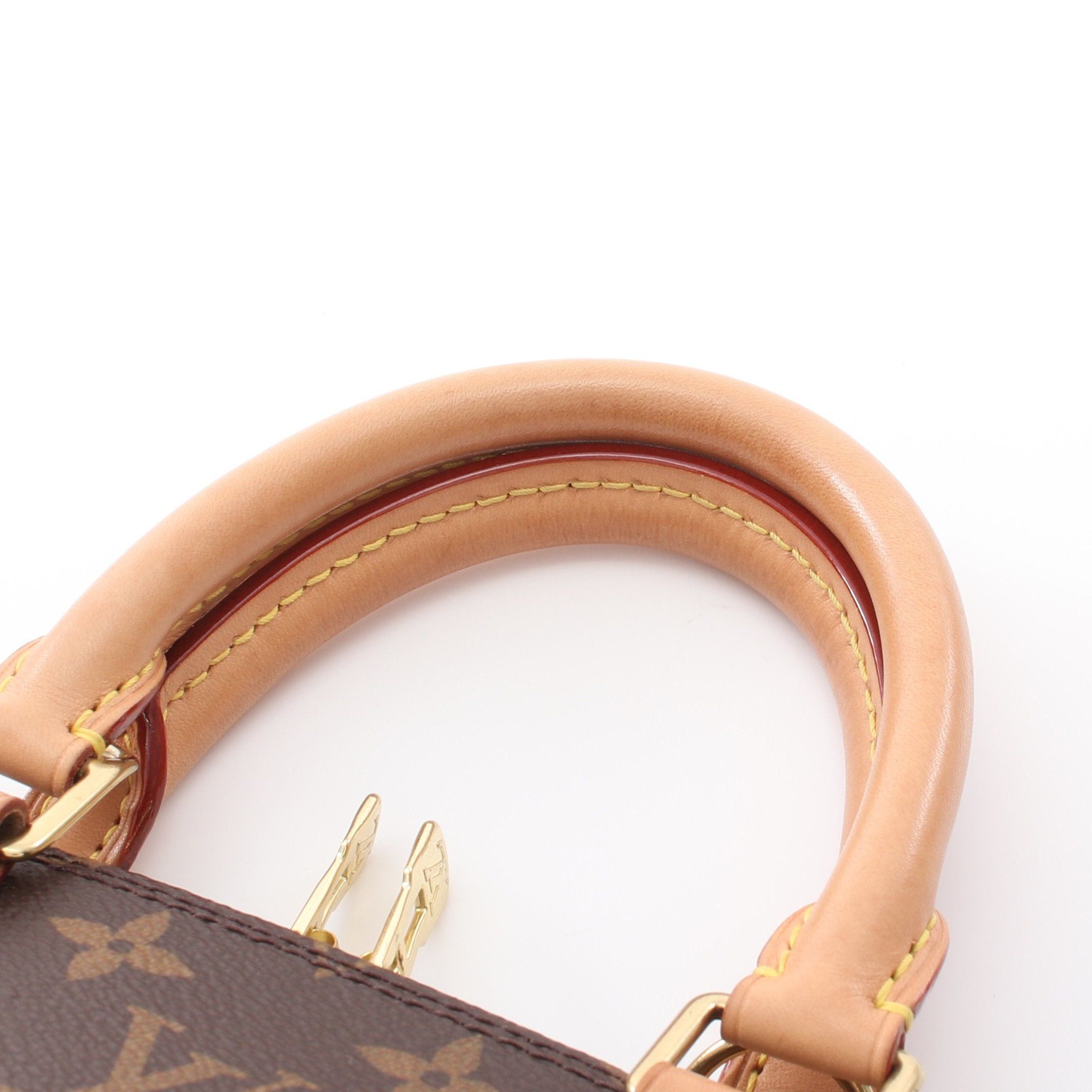 Louis Vuitton Louis Vuitton Alma Bb Monogram Handbag Leather Brown Size ONE SIZE - 5 Thumbnail