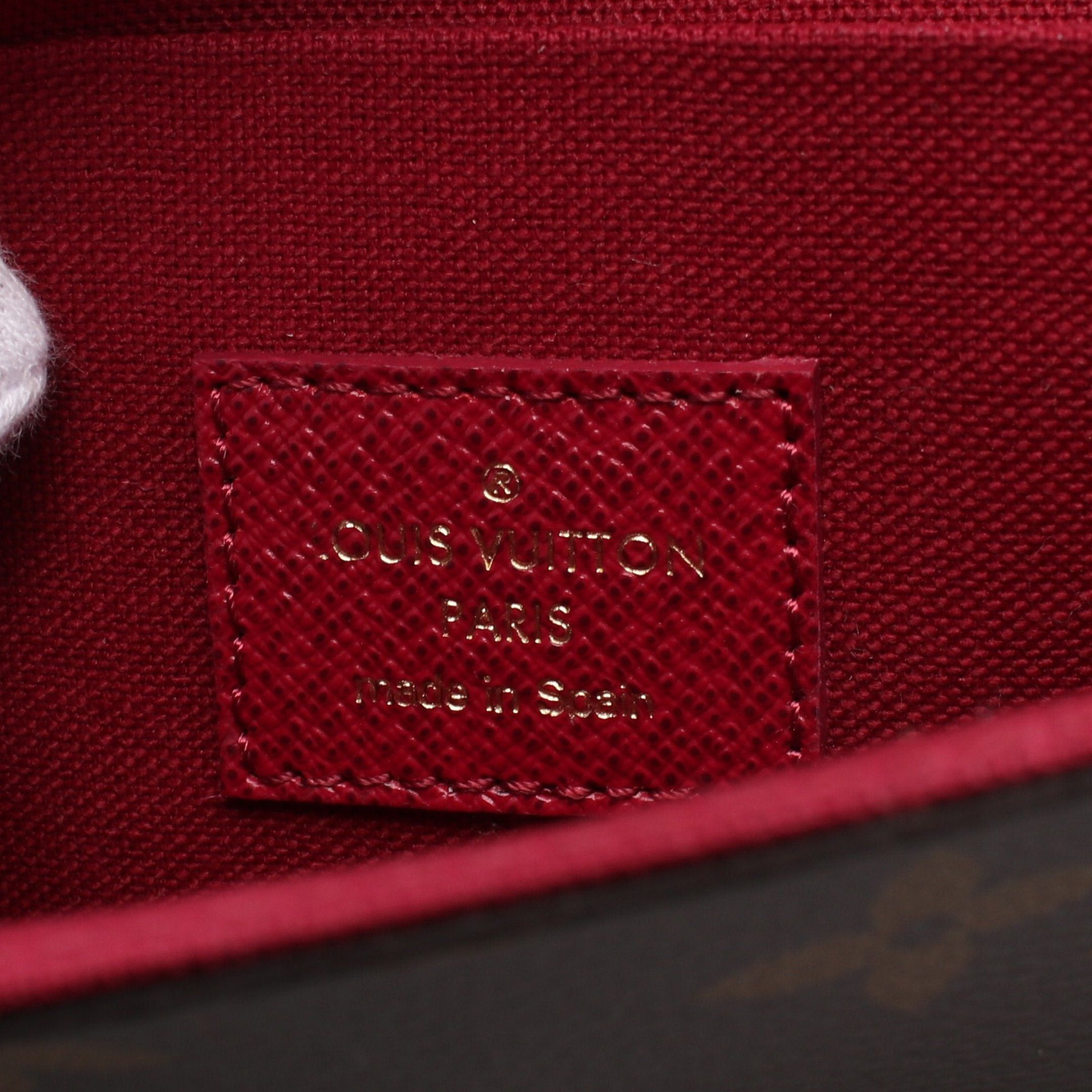 Louis Vuitton Louis Vuitton Pochette Felicie Monogram Fuchsia Chain Wallet Leather Brown Size ONE SIZE - 4 Thumbnail