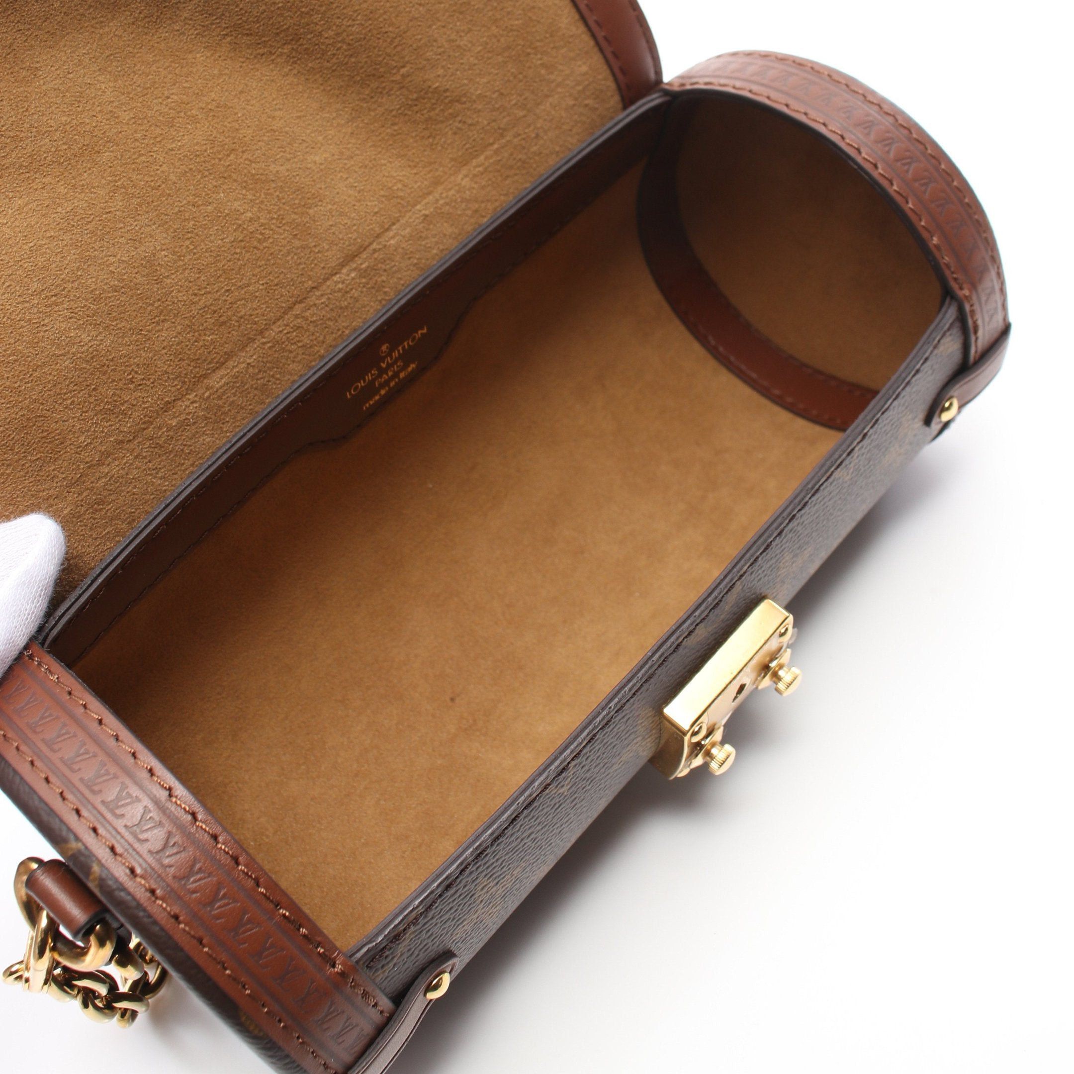Louis Vuitton Louis Vuitton Butterfly Trunk Monogram Shoulder Bag Leather Brown Size ONE SIZE - 3 Thumbnail