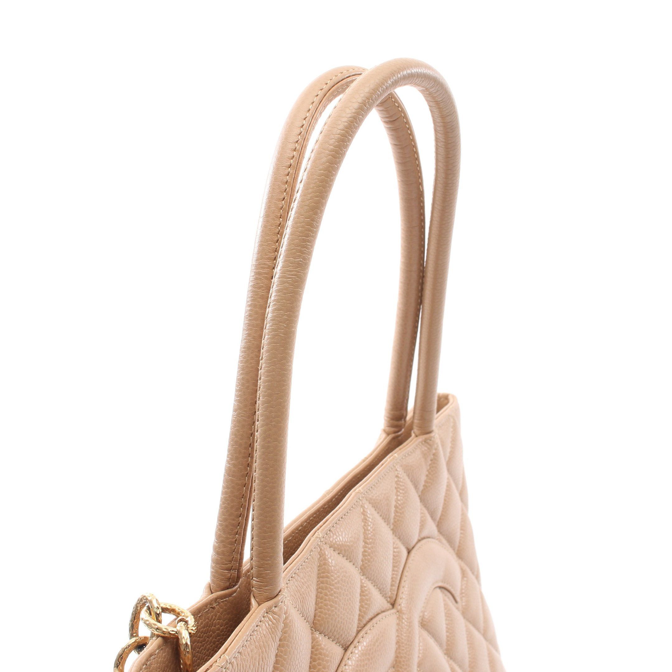 Chanel Chanel Reissue Tote Handbag Bag Caviar Skin Beige Gold Hardware Size ONE SIZE - 12 Thumbnail