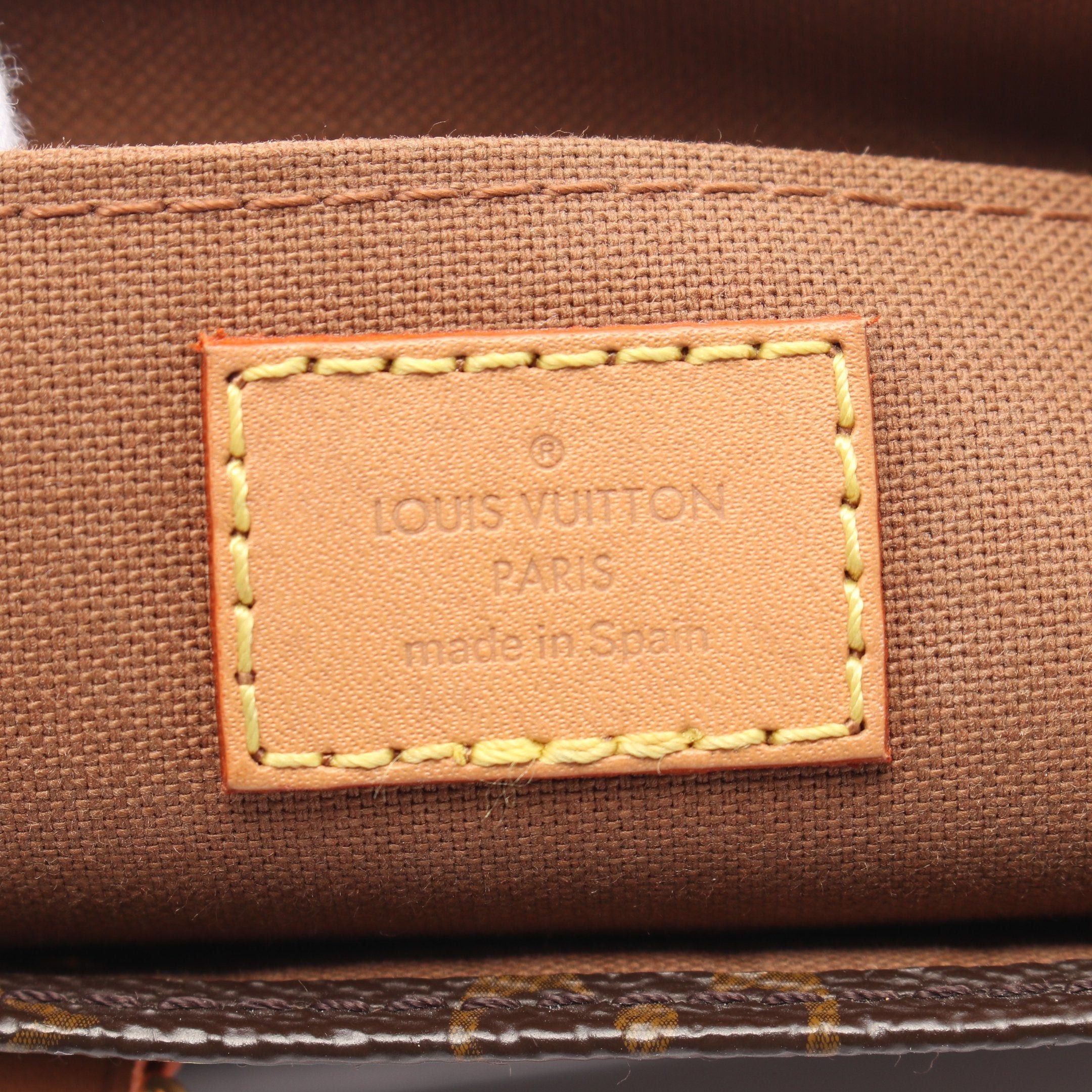 Louis Vuitton Louis Vuitton Petite Sac Plat Monogram Handbag Leather Brown Size ONE SIZE - 4 Thumbnail