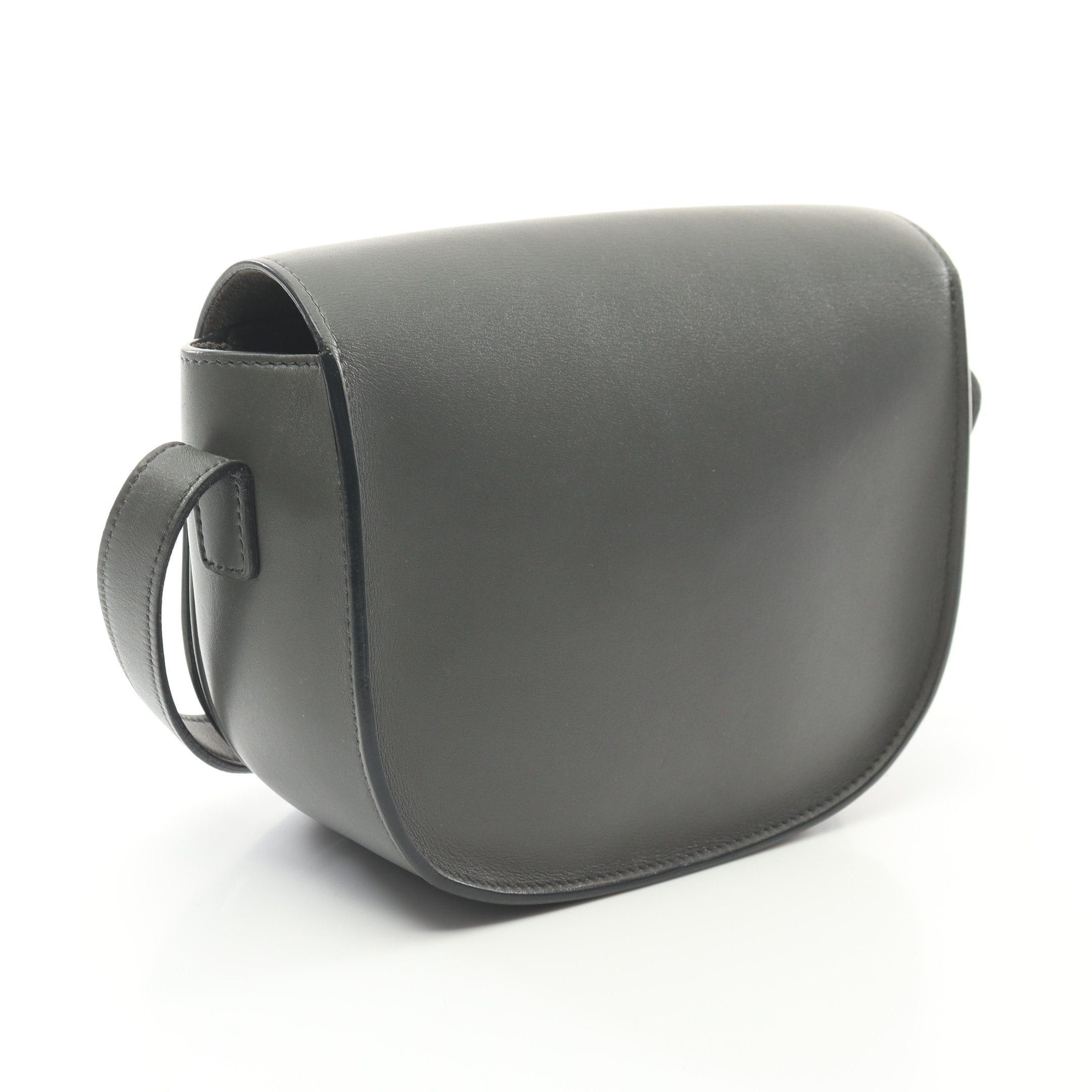 Celine Celine Folco Cuill Triomphe Shoulder Bag Leather Gray Size ONE SIZE - 2 Thumbnail