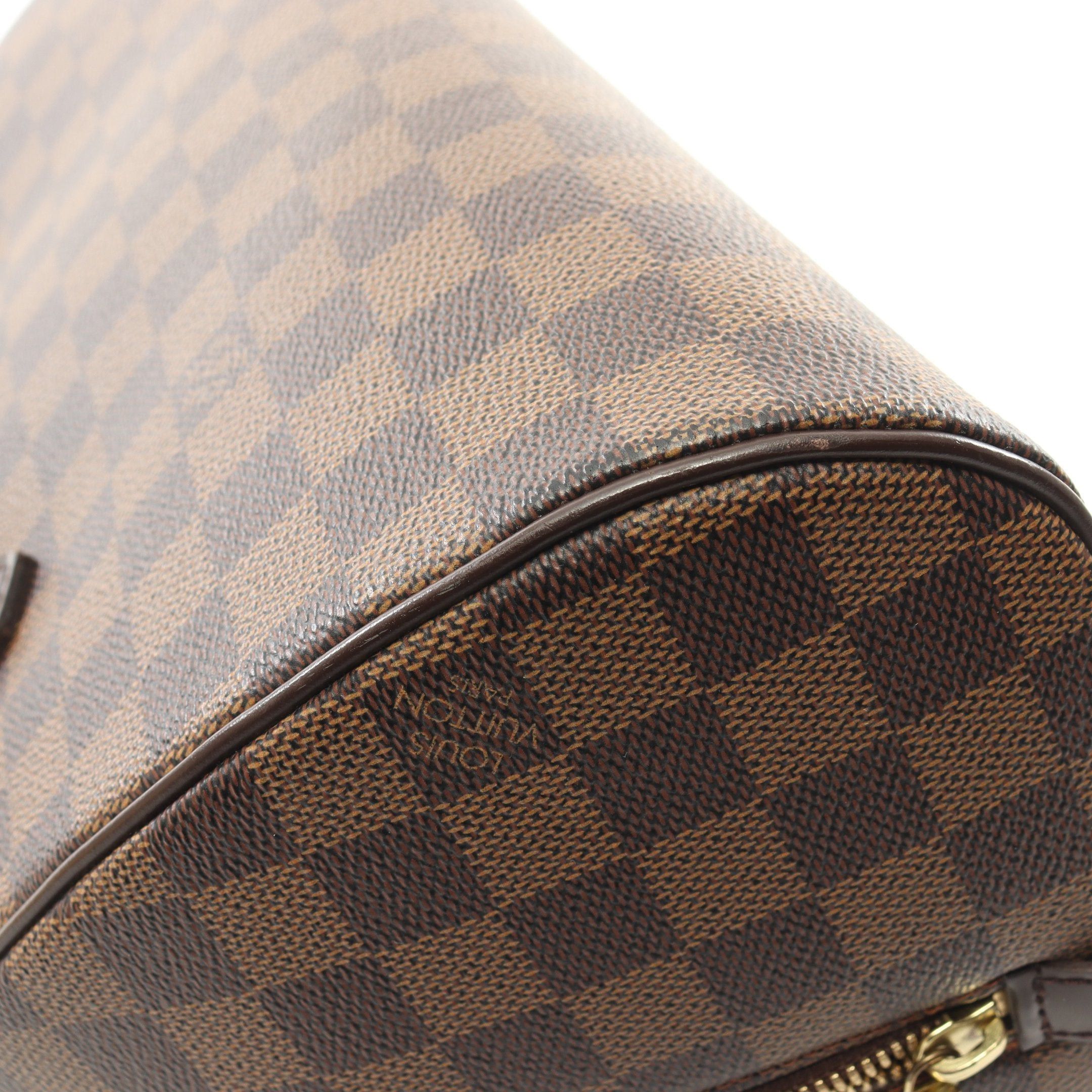 Louis Vuitton Louis Vuitton Rivera Mm Damier Ebene Handbag Leather Brown Size ONE SIZE - 7 Thumbnail