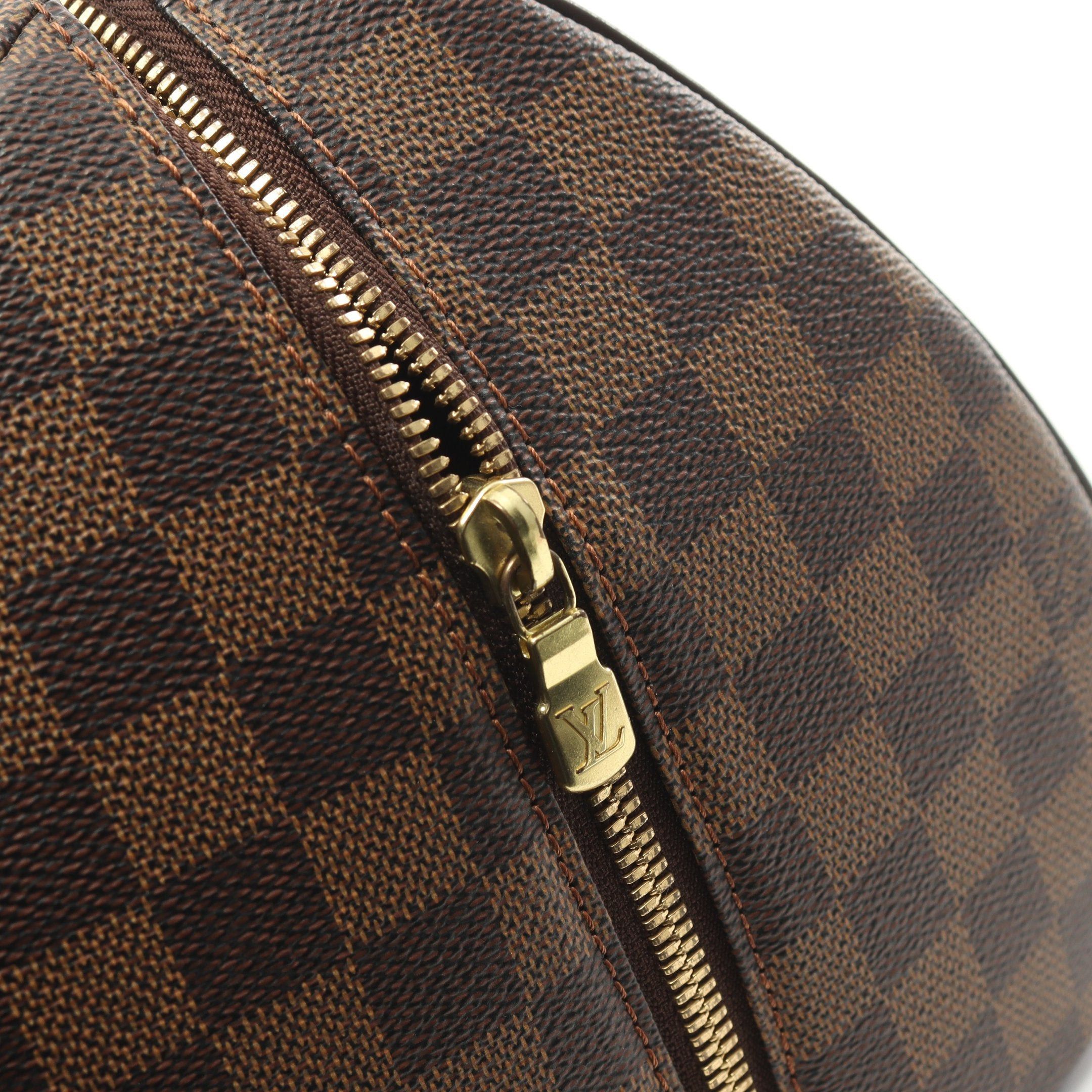 Louis Vuitton Louis Vuitton Rivera Mm Damier Ebene Handbag Leather Brown Size ONE SIZE - 9 Thumbnail