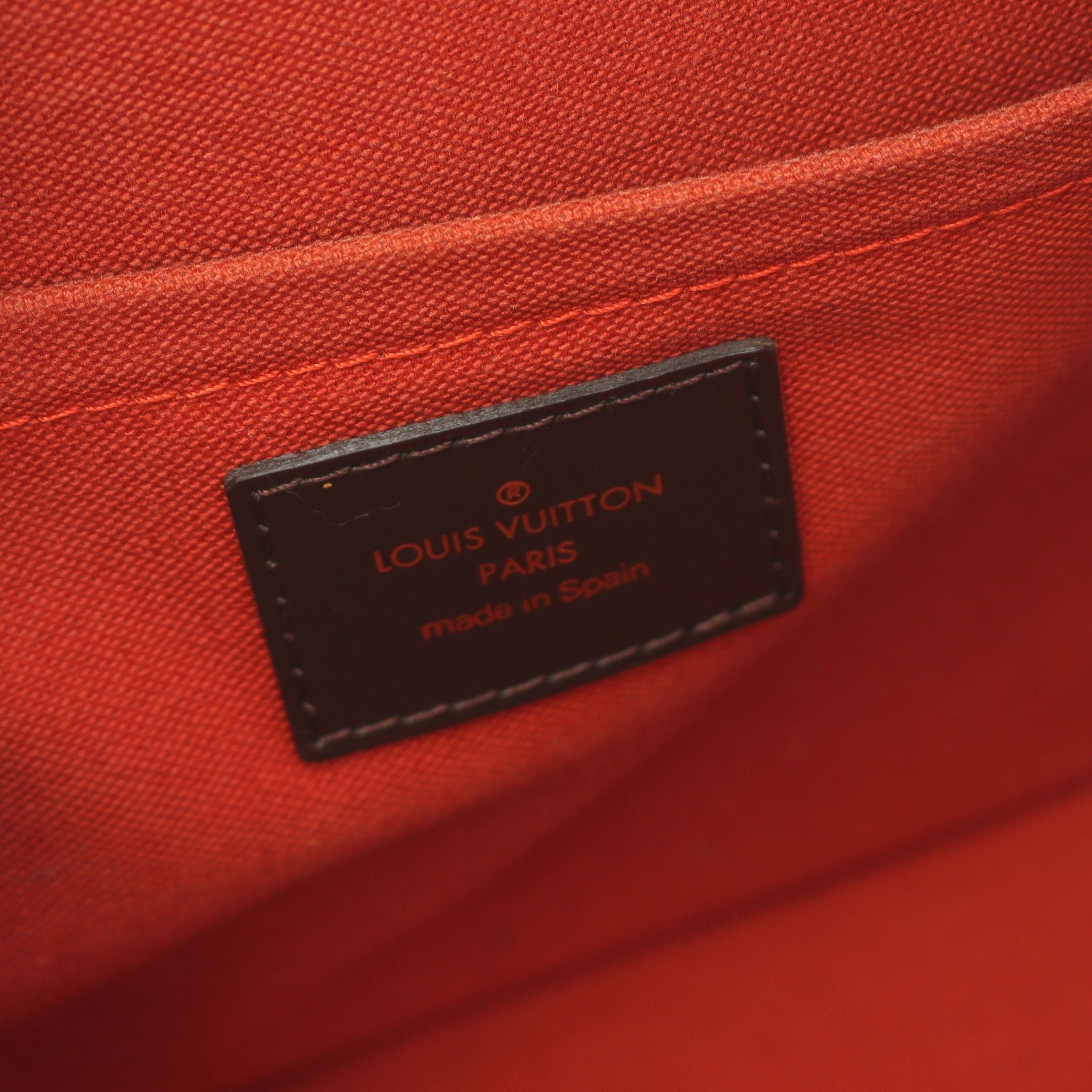 Louis Vuitton Louis Vuitton Rivera Mm Damier Ebene Handbag Leather Brown Size ONE SIZE - 4 Thumbnail