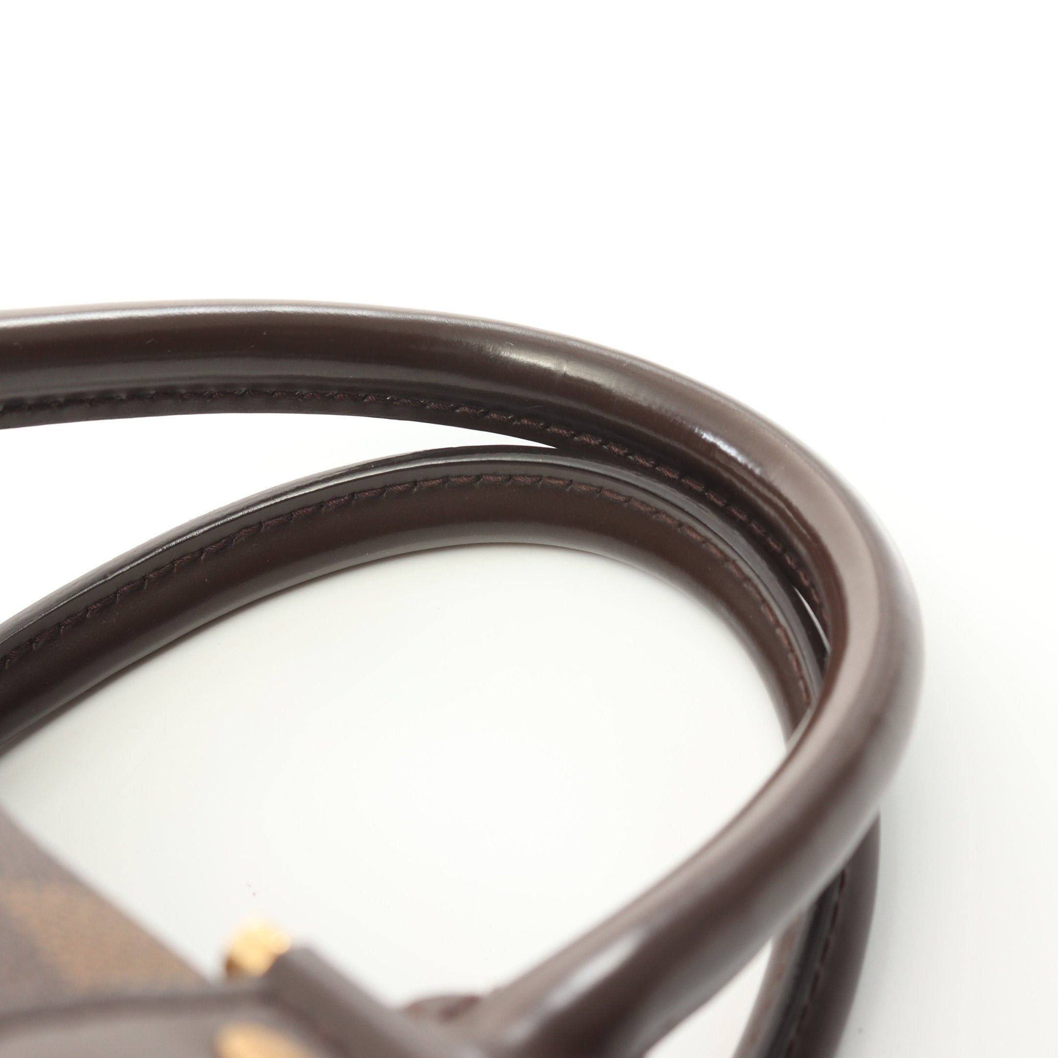 Louis Vuitton Louis Vuitton Rivera Mm Damier Ebene Handbag Leather Brown Size ONE SIZE - 8 Thumbnail