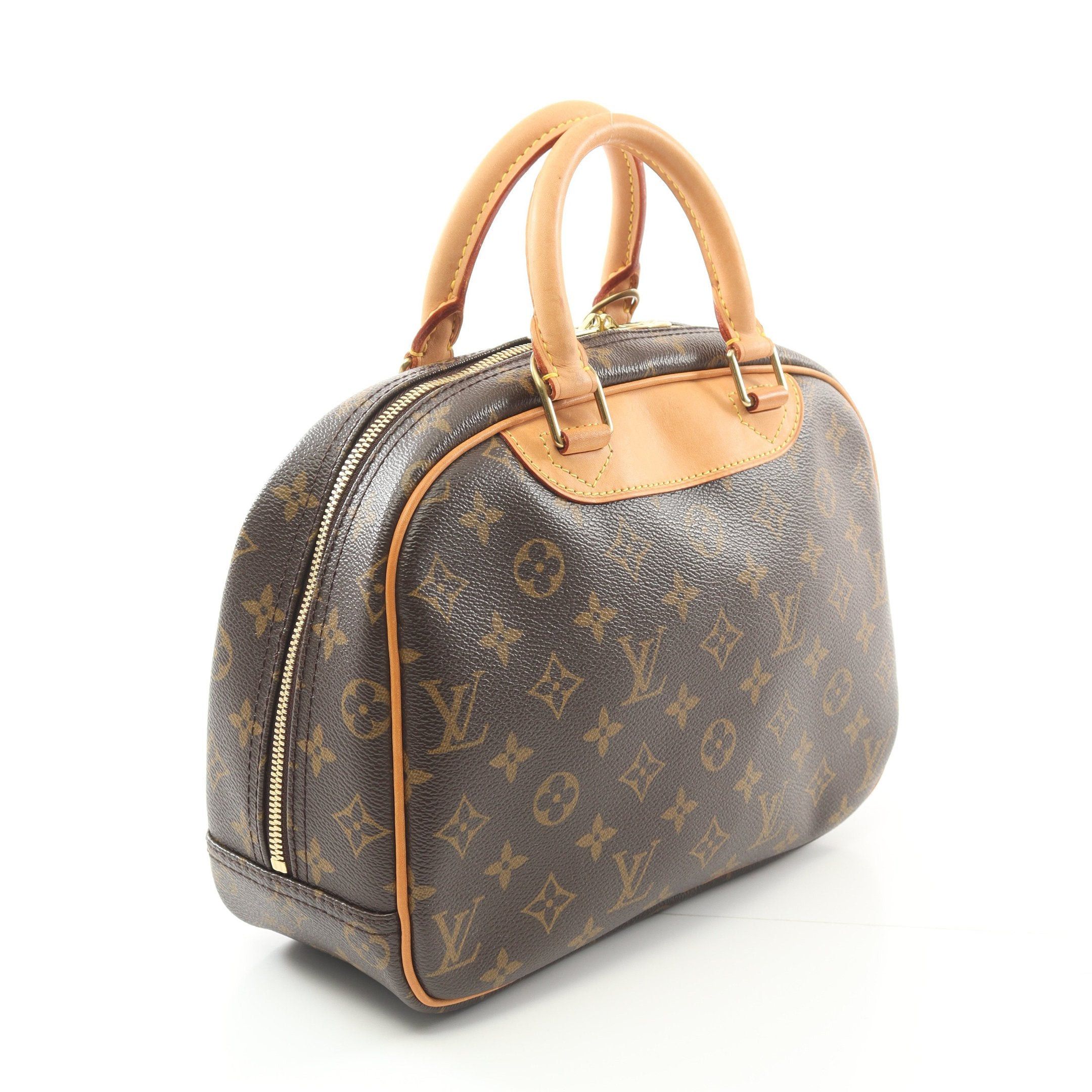 Louis Vuitton Louis Vuitton Trouville Monogram Handbag Leather Brown Size ONE SIZE - 2 Thumbnail