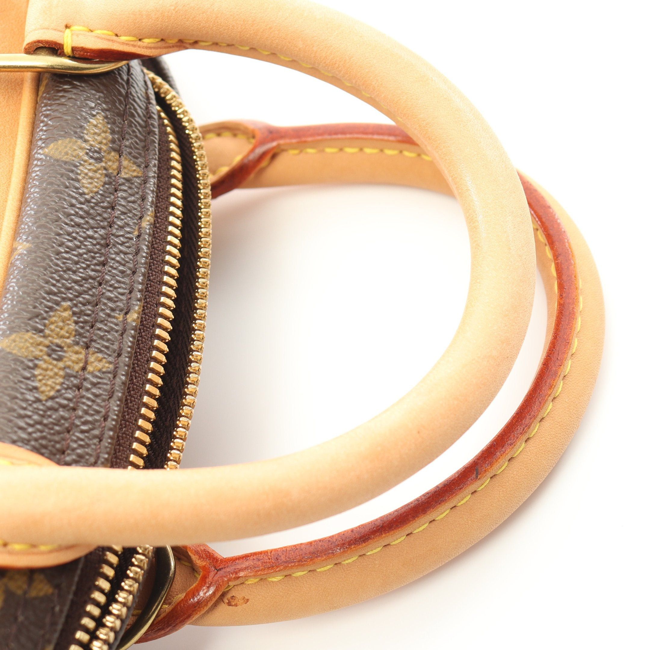 Louis Vuitton Louis Vuitton Trouville Monogram Handbag Leather Brown Size ONE SIZE - 8 Thumbnail