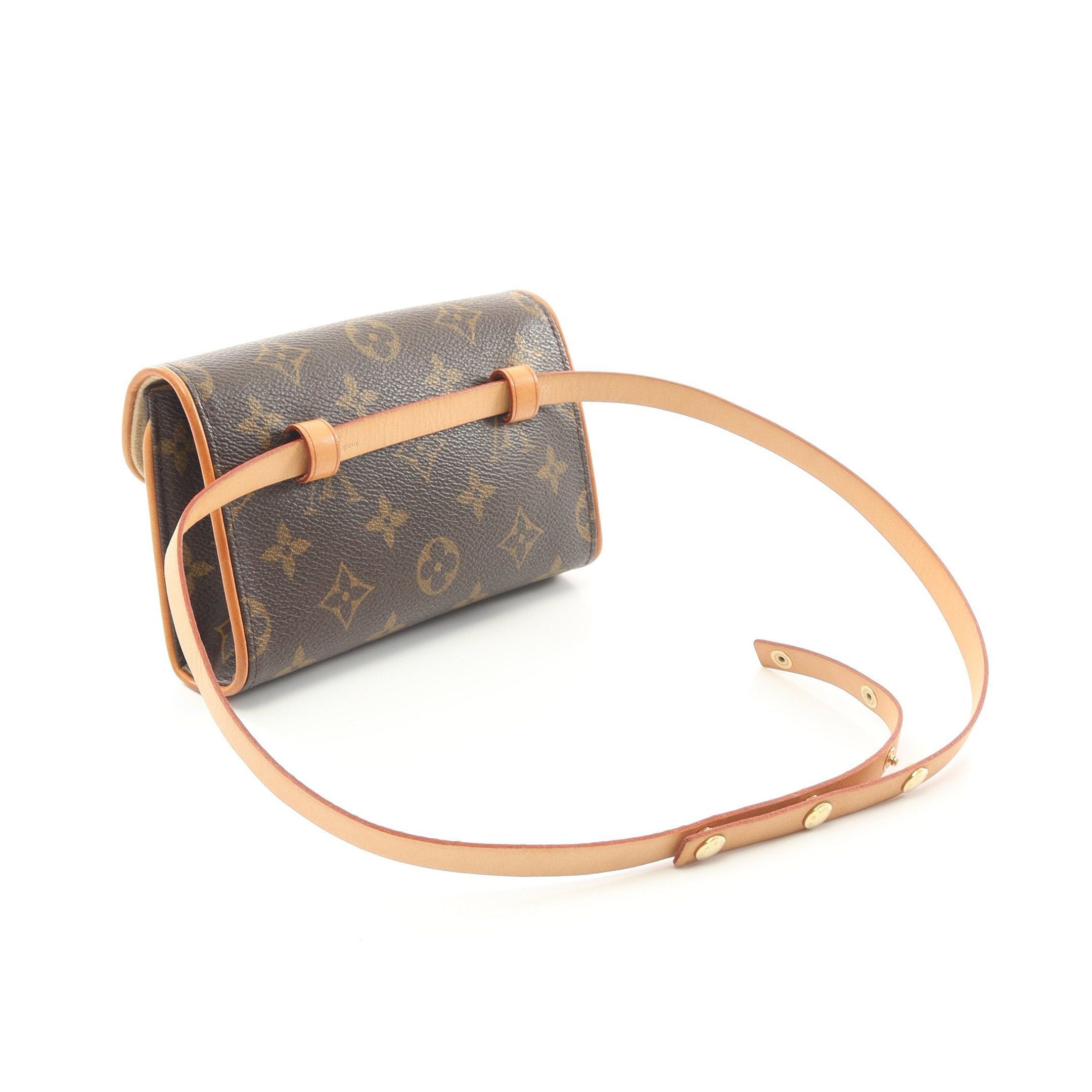 Louis Vuitton Louis Vuitton Pochette Florentine Monogram Body Bag Waist Leather Brown Size ONE SIZE - 2 Thumbnail