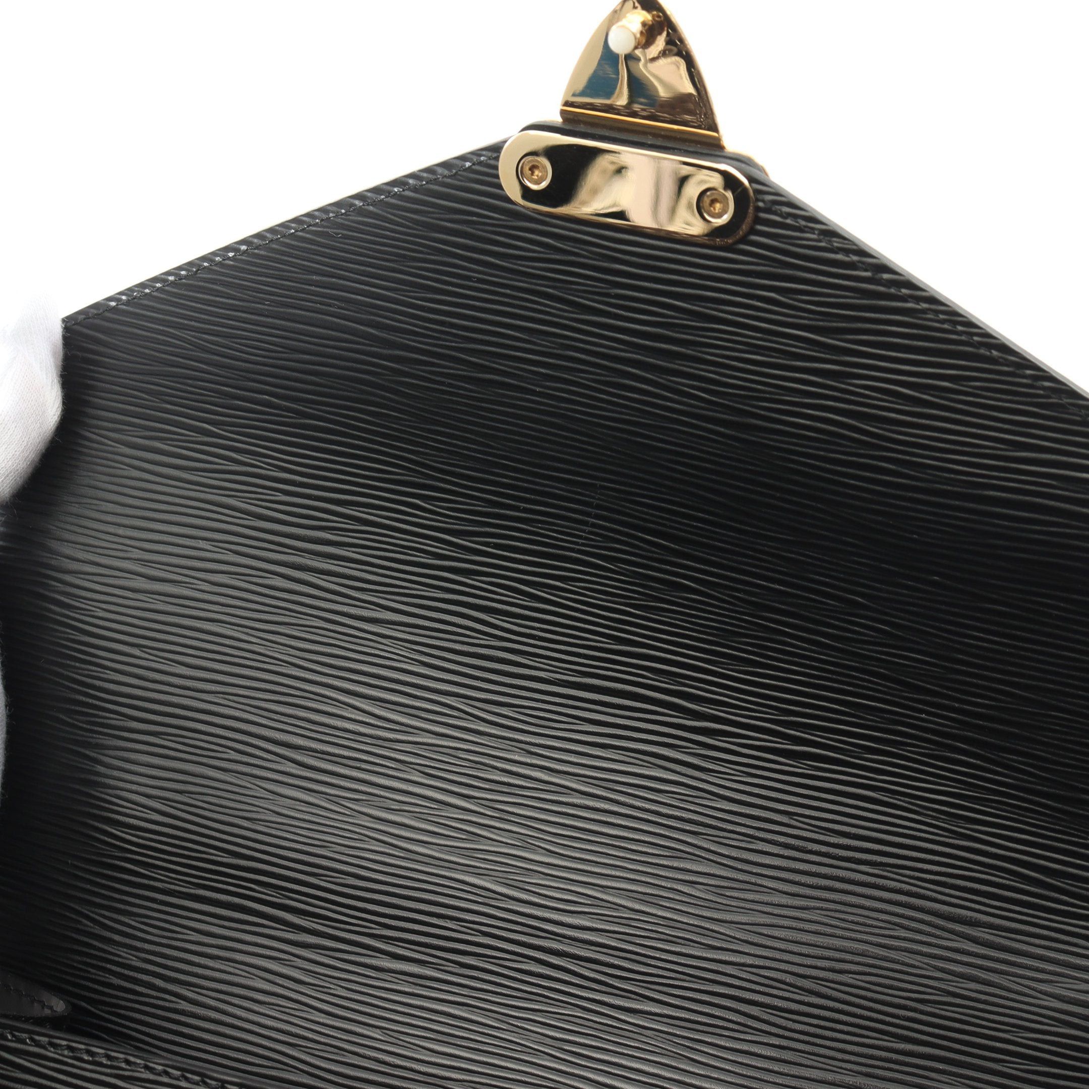 Louis Vuitton Louis Vuitton Monceau Epi Noir Handbag Leather Black Size ONE SIZE - 6 Thumbnail