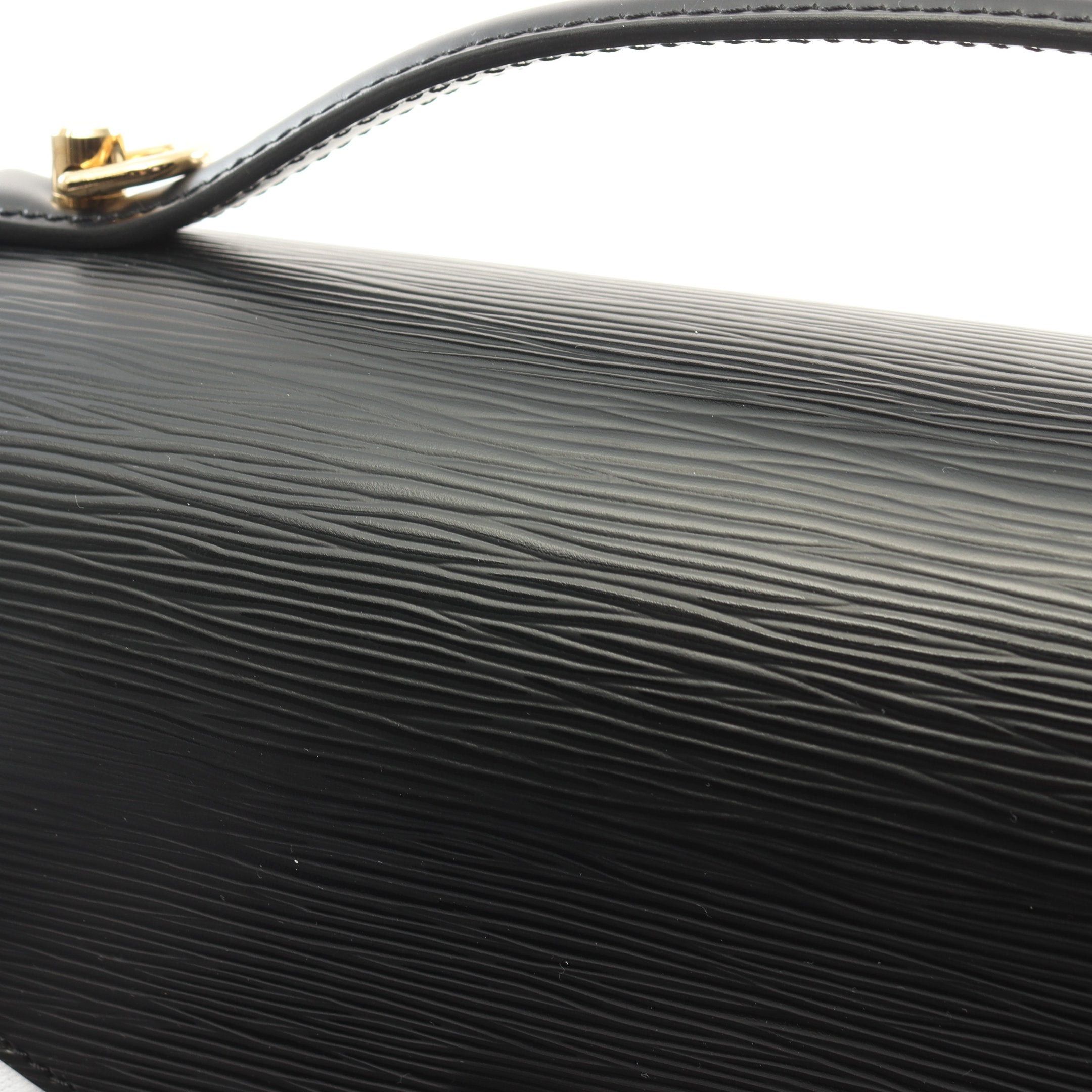 Louis Vuitton Louis Vuitton Monceau Epi Noir Handbag Leather Black Size ONE SIZE - 7 Thumbnail