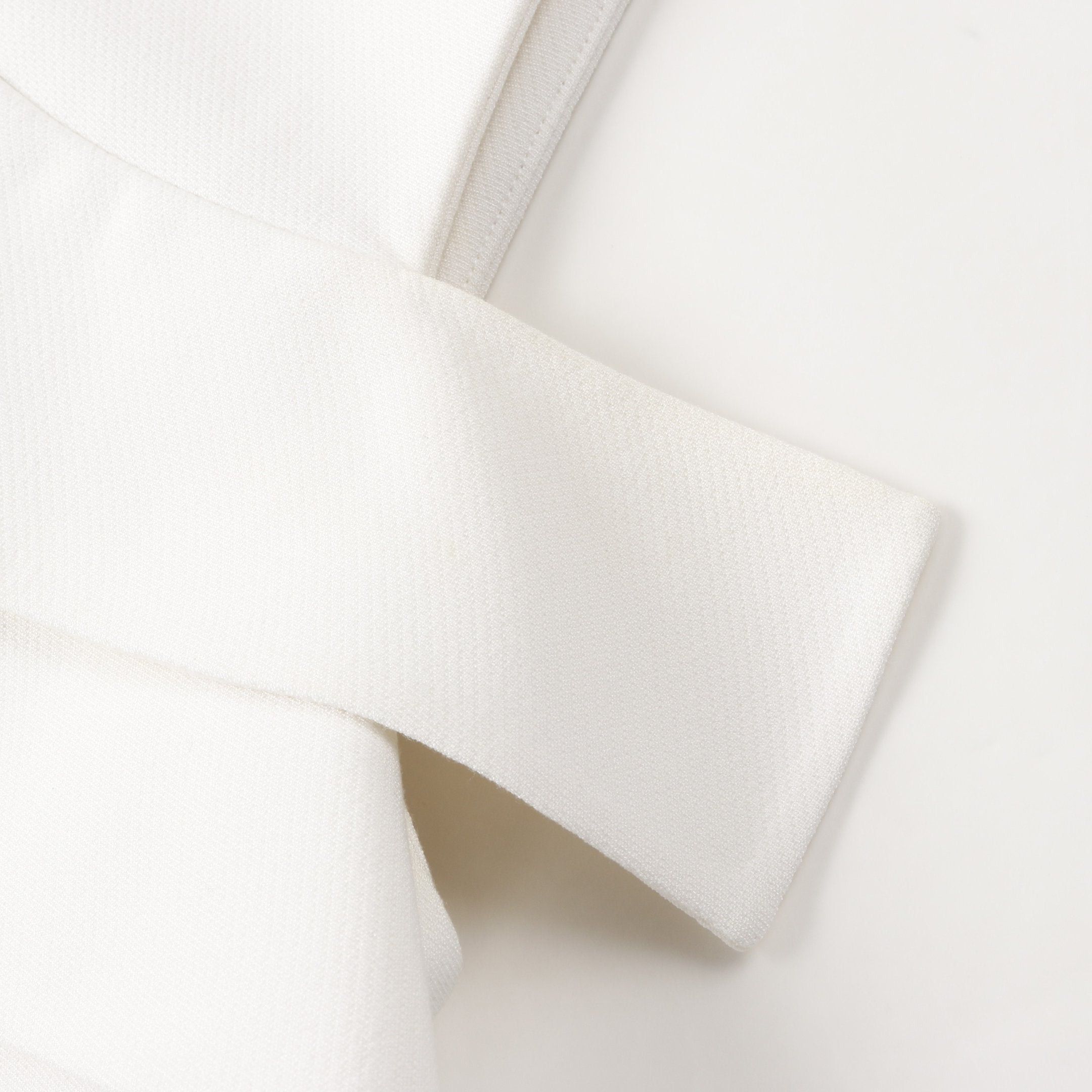 Louis Vuitton Louis Vuitton One Piece No Sleeve Frill Rayon Silk White Size ONE SIZE - 9 Thumbnail