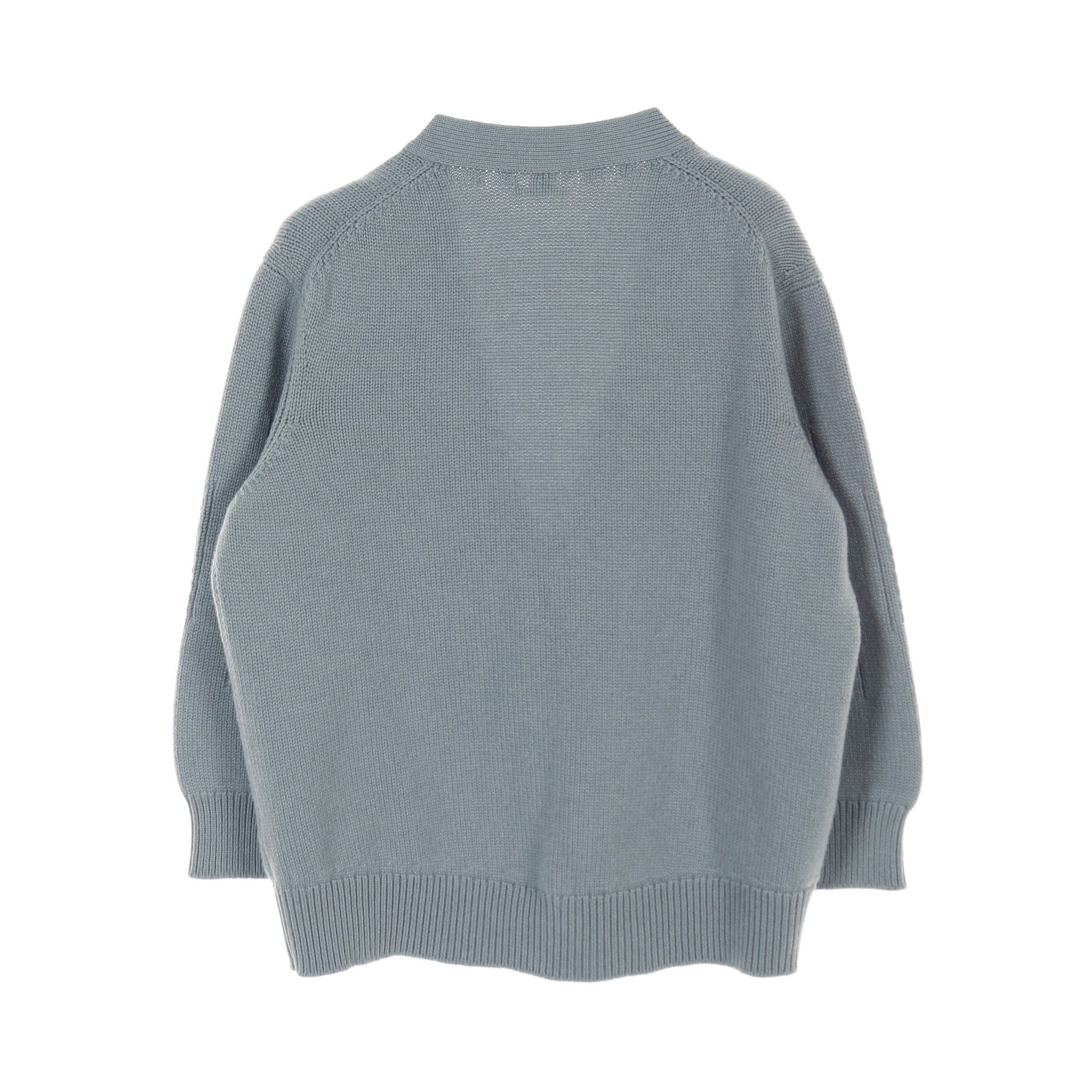 Hermes Hermes 1B Cardigan Cashmere Blue Gray Size ONE SIZE - 2 Thumbnail