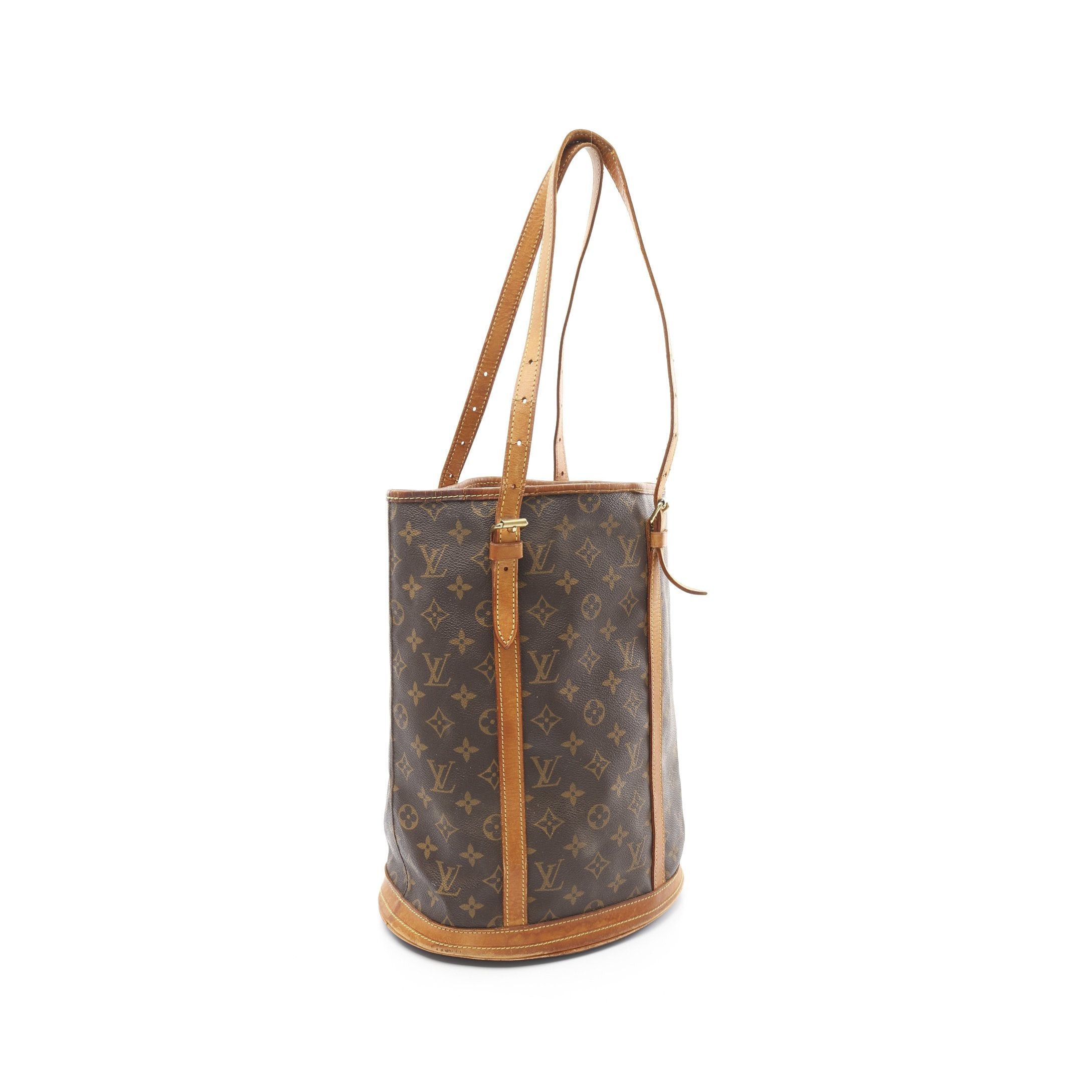 Louis Vuitton Louis Vuitton Bucket Gm Monogram Shoulder Bag Leather Brown Size ONE SIZE - 2 Thumbnail