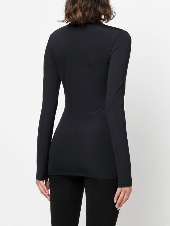 Jil Sander JIL SANDER Women Tops J40GC0019 J70029001 Black Size S / US 4 / IT 40 - 4 Thumbnail