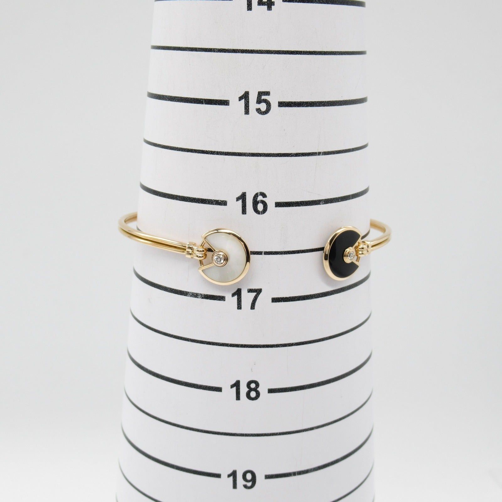 Cartier Cartier Amulet Bracelet Onyx Mother Of Pearl Diamond K18Pg (Pink Gold) Onyx/Mother Black White Size ONE SIZE - 6 Thumbnail