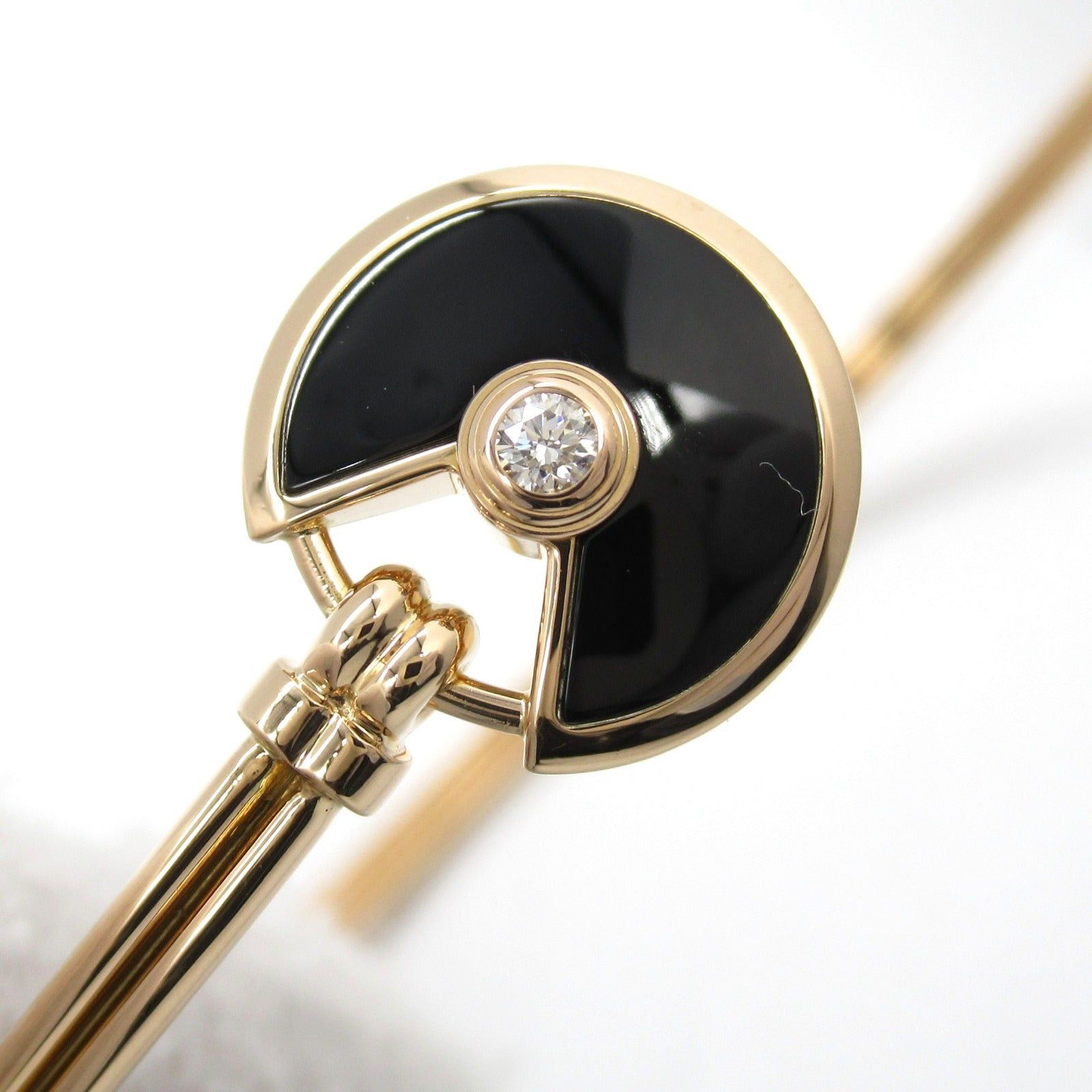 Cartier Cartier Amulet Bracelet Onyx Mother Of Pearl Diamond K18Pg (Pink Gold) Onyx/Mother Black White Size ONE SIZE - 5 Thumbnail