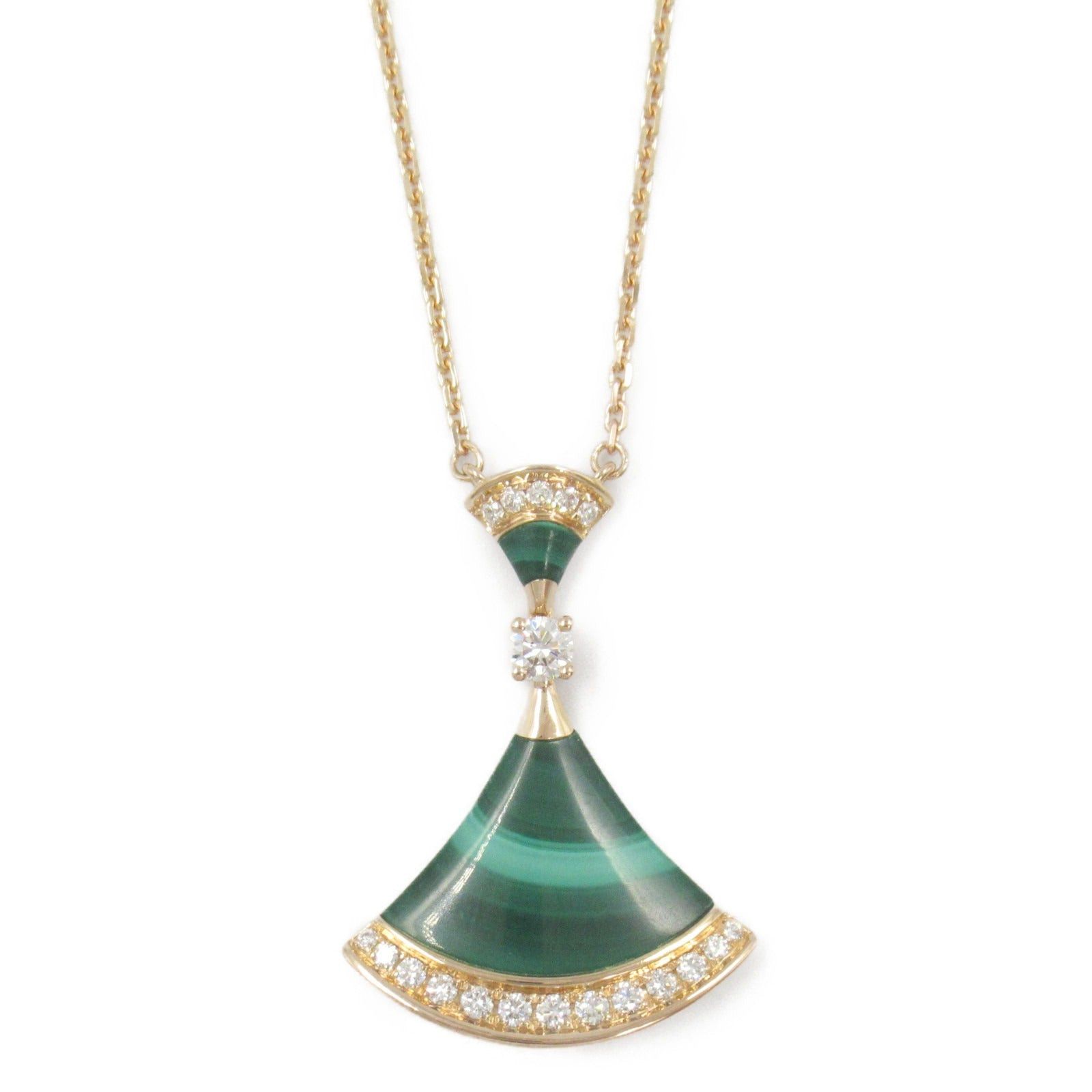 Bvlgari Bvlgari Diva Dream Necklace Malachite Diamond K18Pg (Pink Gold) Clear Green Size ONE SIZE - 2 Thumbnail