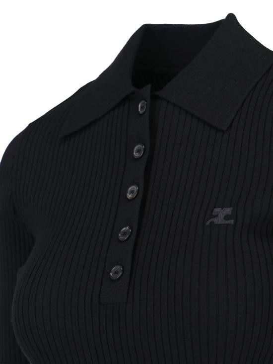 Courreges COURREGES Women Tops VESMPO029FI0001 9999 Black Size M / US 6-8 / IT 42-44 - 3 Thumbnail