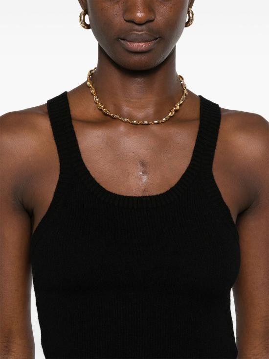 Alanui ALANUI Women Tops LWHT005R25KNI001 1000 BLACK Size S / US 4 / IT 40 - 5 Thumbnail