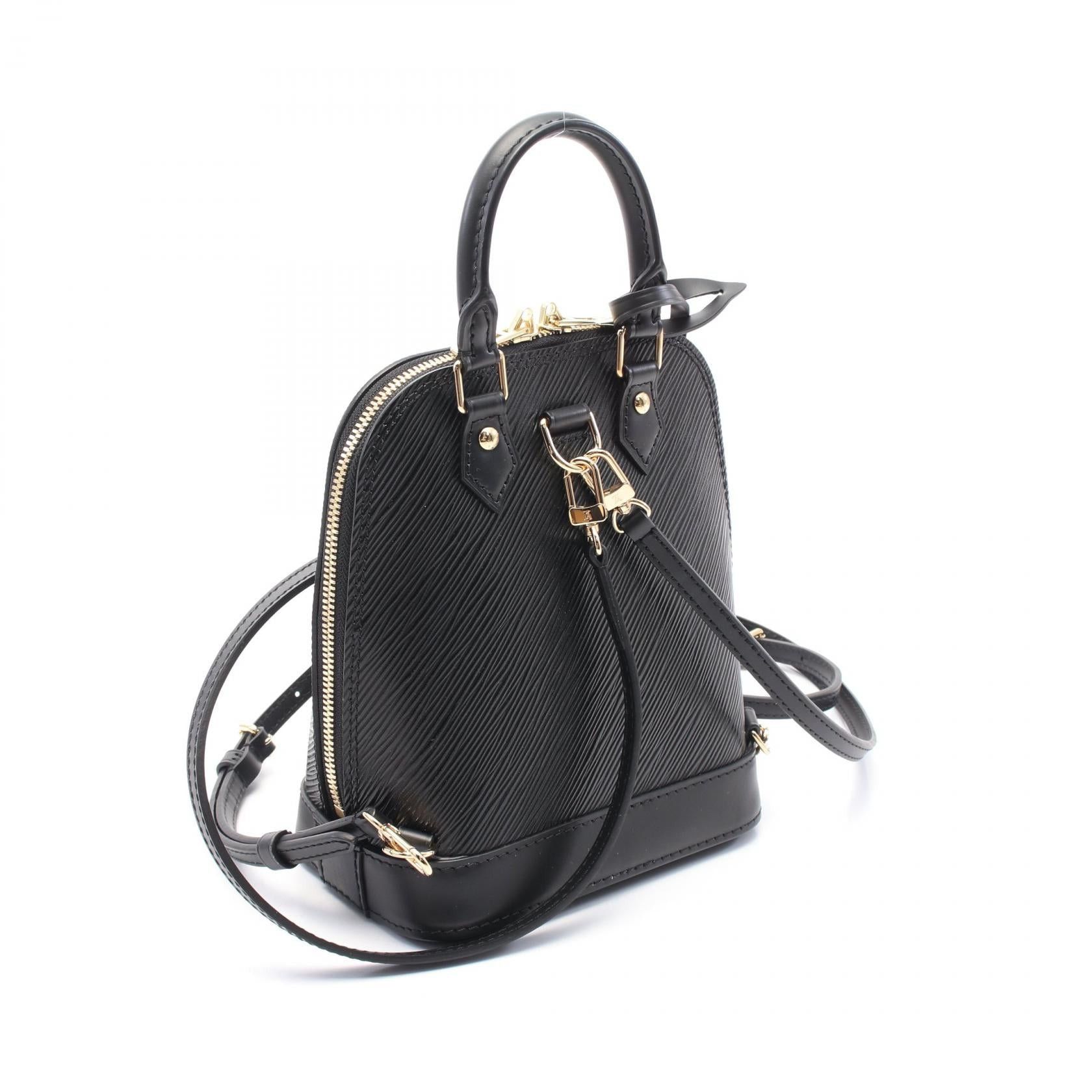 Louis Vuitton Louis Vuitton Alma Backpack Epi Noir Rucksack Leather Black Size ONE SIZE - 2 Thumbnail