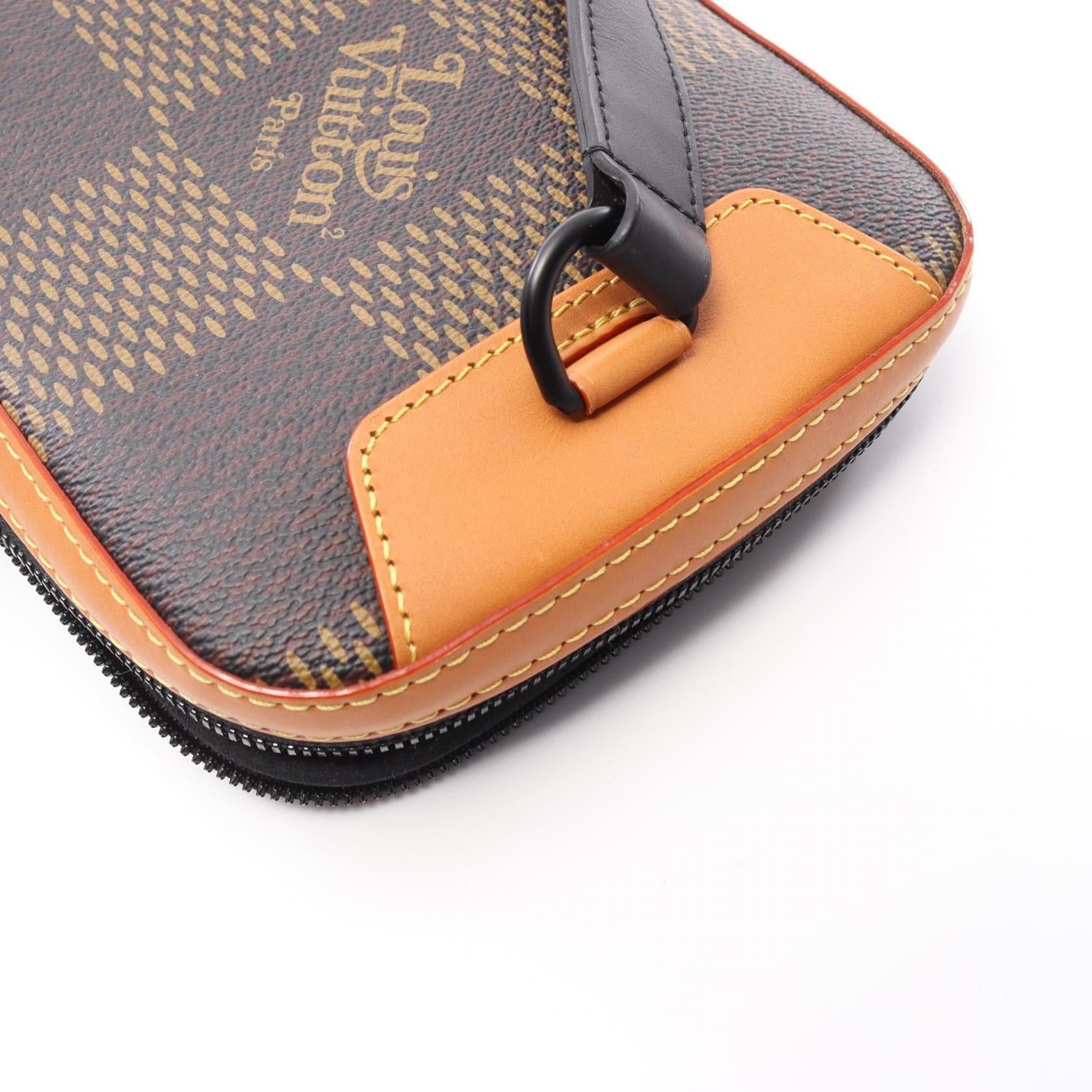 Louis Vuitton Louis Vuitton Louis Vuitton * Nigo Amazon Sling Bag Monogram Damier Ebene Giant Body Leather Brown Black Size ONE SIZE - 7 Thumbnail