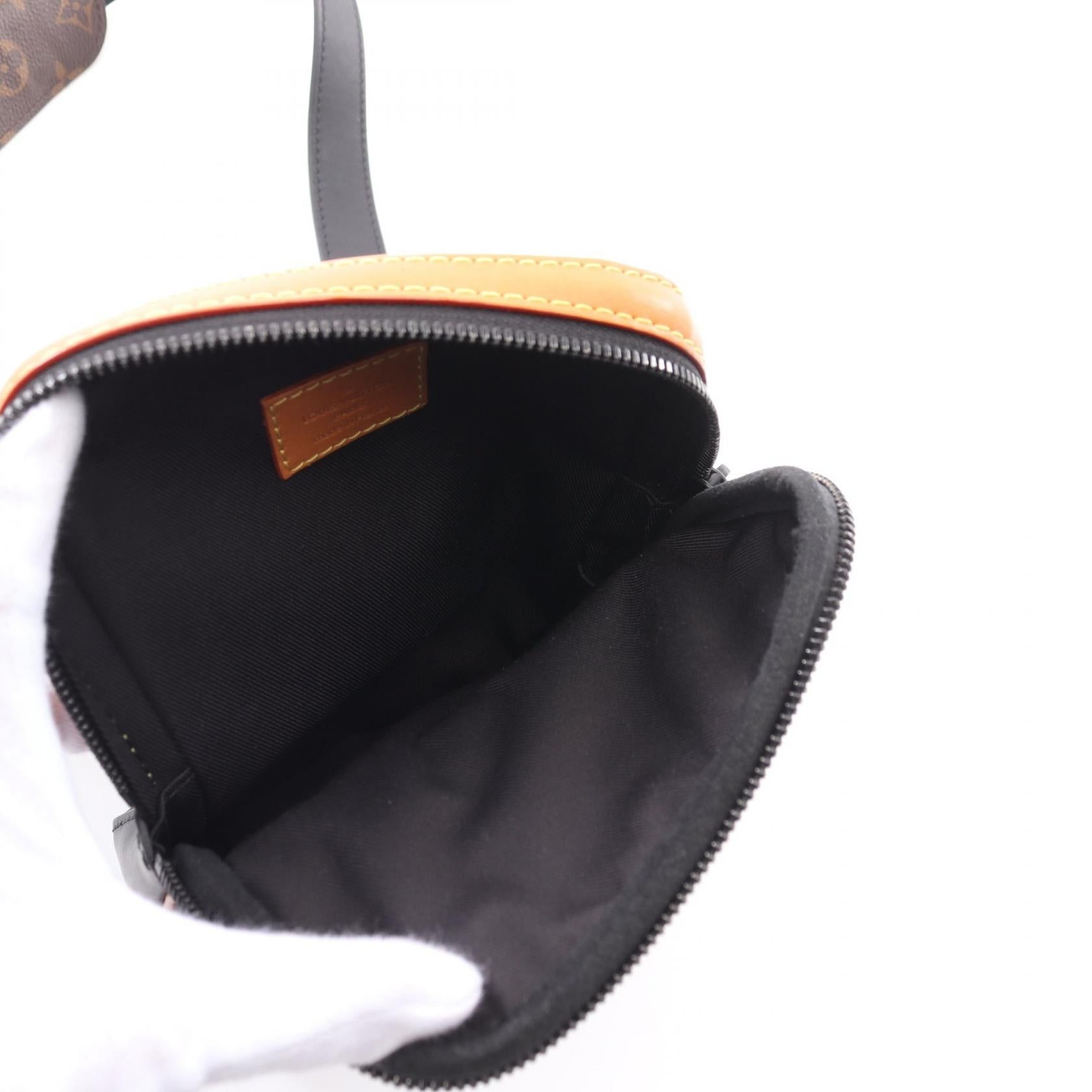 Louis Vuitton Louis Vuitton Louis Vuitton * Nigo Amazon Sling Bag Monogram Damier Ebene Giant Body Leather Brown Black Size ONE SIZE - 3 Thumbnail