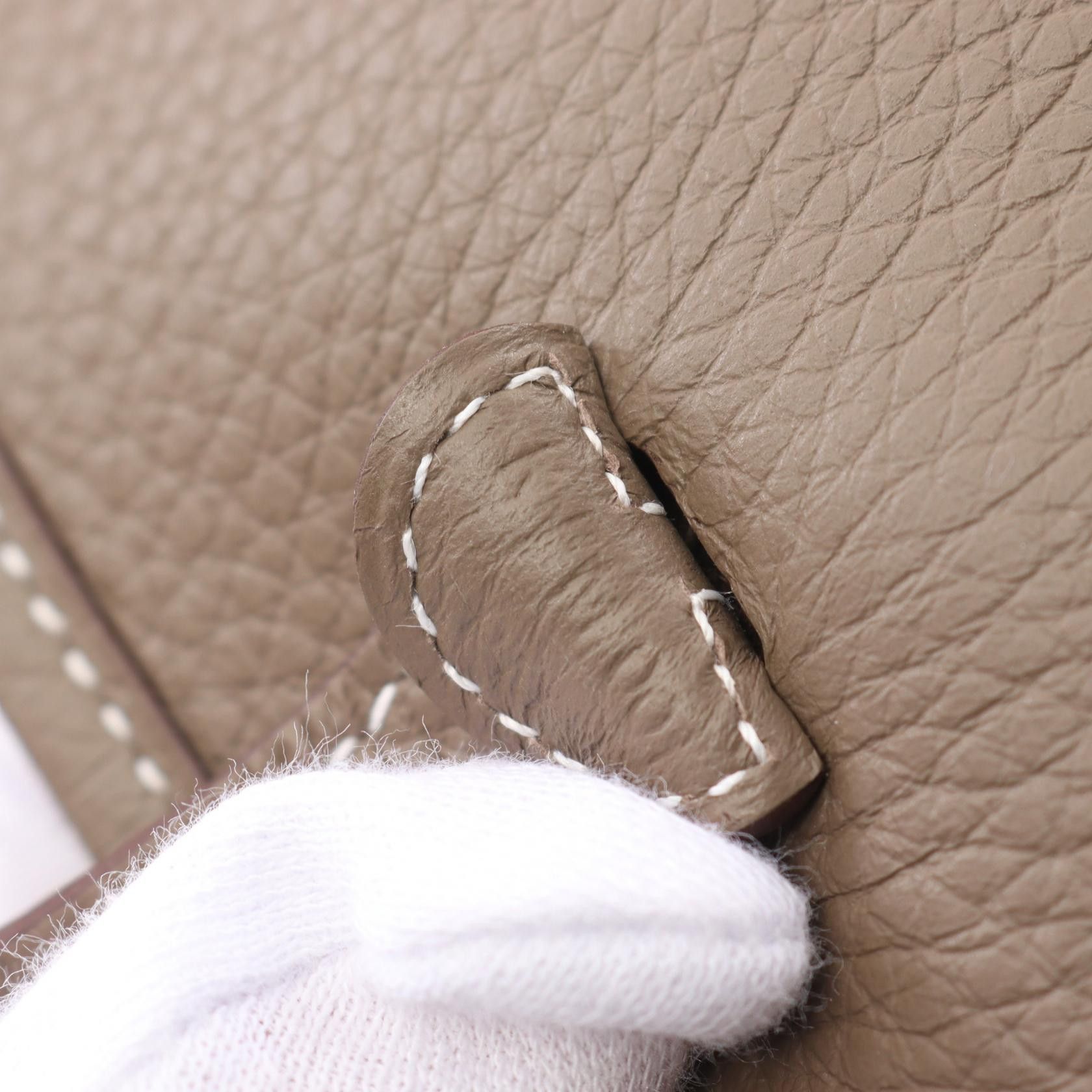 Hermes Hermes Evelyn Tpm Shoulder Bag Clemence Leather Gray Brown Silver Hardware K Stamp Size ONE SIZE - 5 Thumbnail